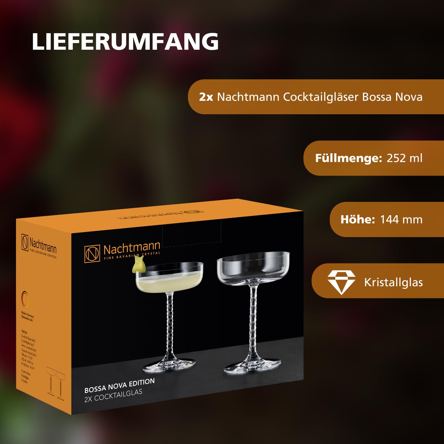 Nachtmann Bossa Nova Edition106162 Cocktail Glas 2er Set