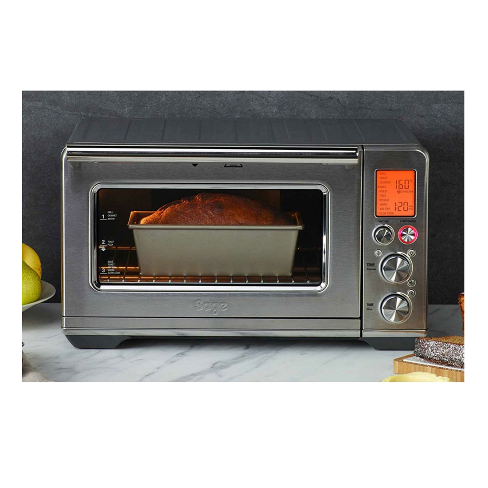 Sage The Smart Oven Air Fryer Minibackofen gebürsteter Edelstahl