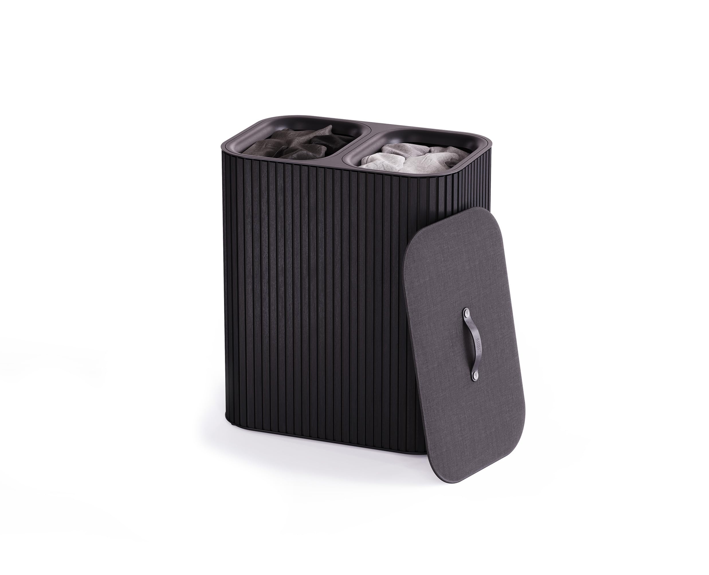 Joseph Joseph Wäschetrennkorb 90,0 l Tota Twin Luxe schwarz