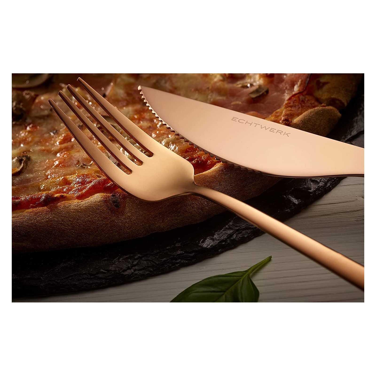 Echtwerk EW-PK-2205 Pizzabesteck-Set Pizzaset Steakbesteck Essbesteck 8-tlg. 4 Personen 4 Pizzamessern und 4 Pizzagabeln Edelstahl Silber-Edition Echtwerk EW-PK-2205 Pizzabesteck-Set Pizzaset Steakbesteck Essbesteck 8-tlg. 4 Personen 4 Pizzamessern und 4 Pizzagabeln Edelstahl Silber-Edition