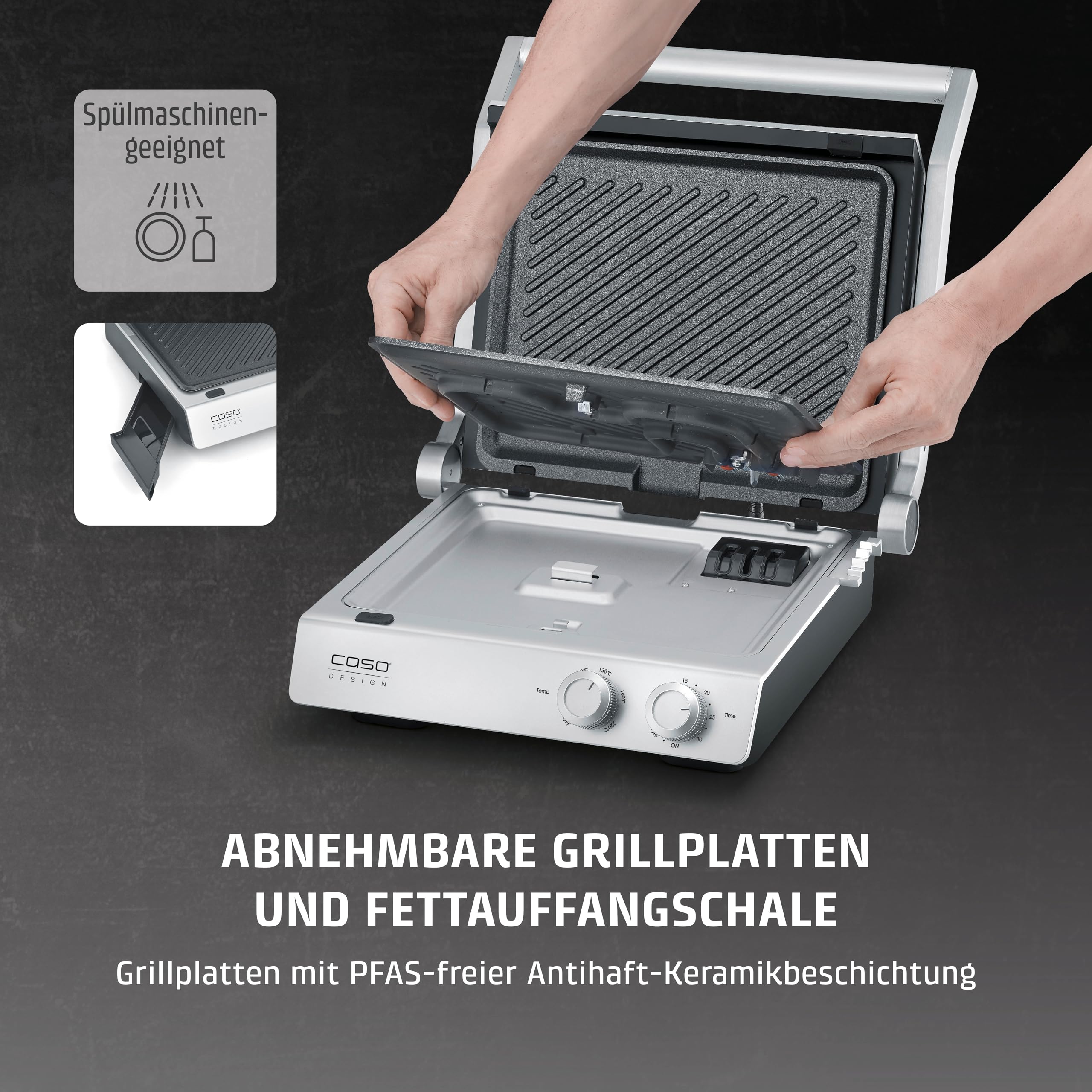 Caso 2837 SteakChef Kontaktgrill