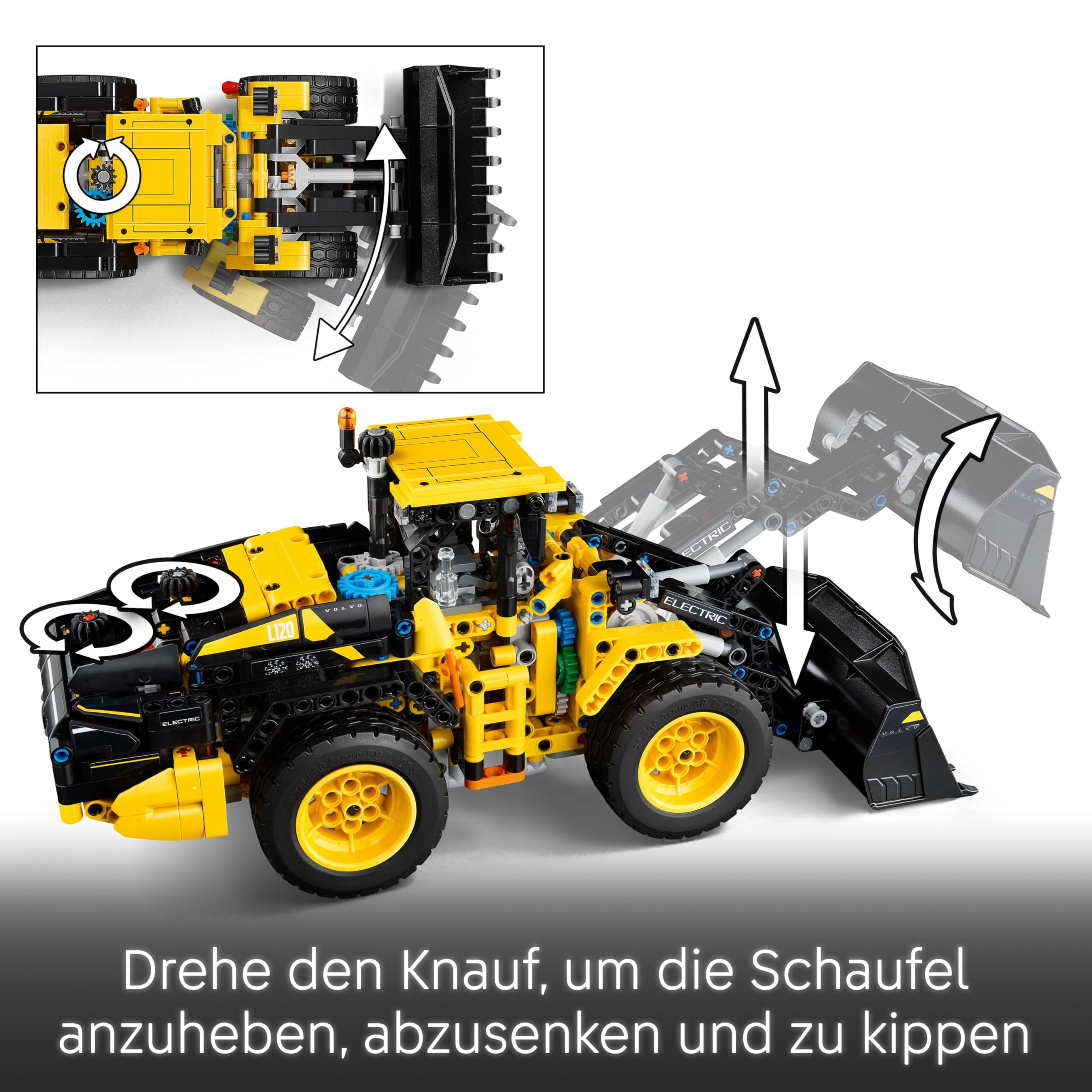 LEGO Technic Volvo L120 Electric Radlader - Baufahrzeug 42209