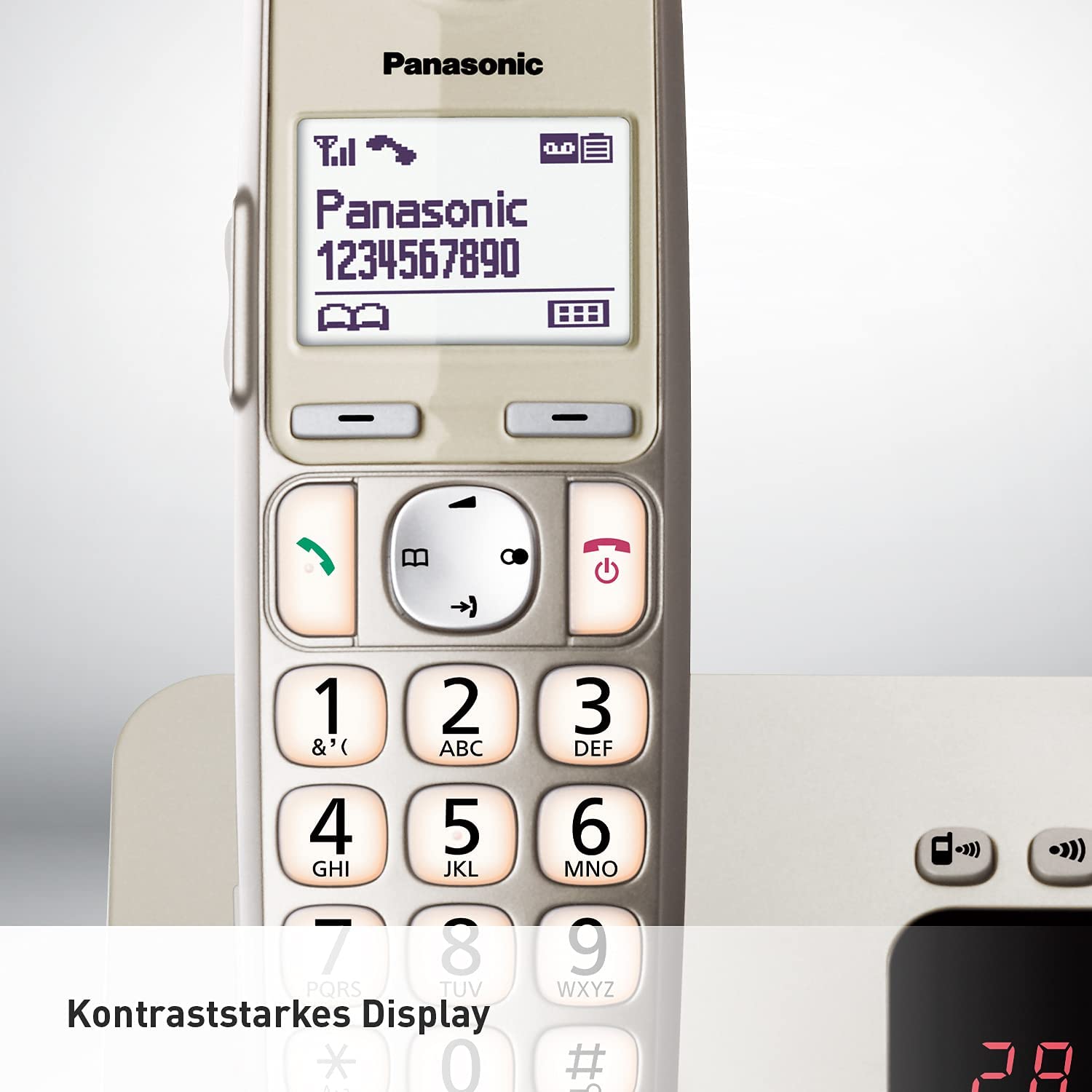 Panasonic KX-TGE260GN champagner Schnurloses-Telefon