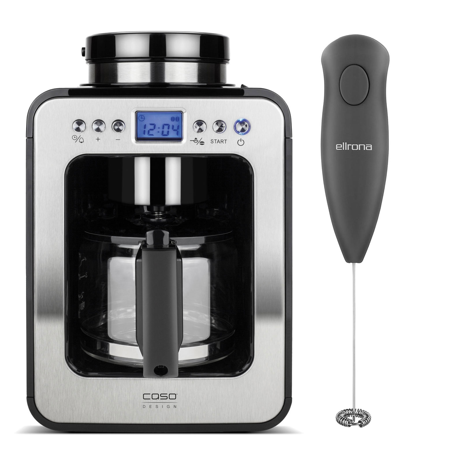 Caso Coffee Compact + Latte Eco Milchaufschäumer