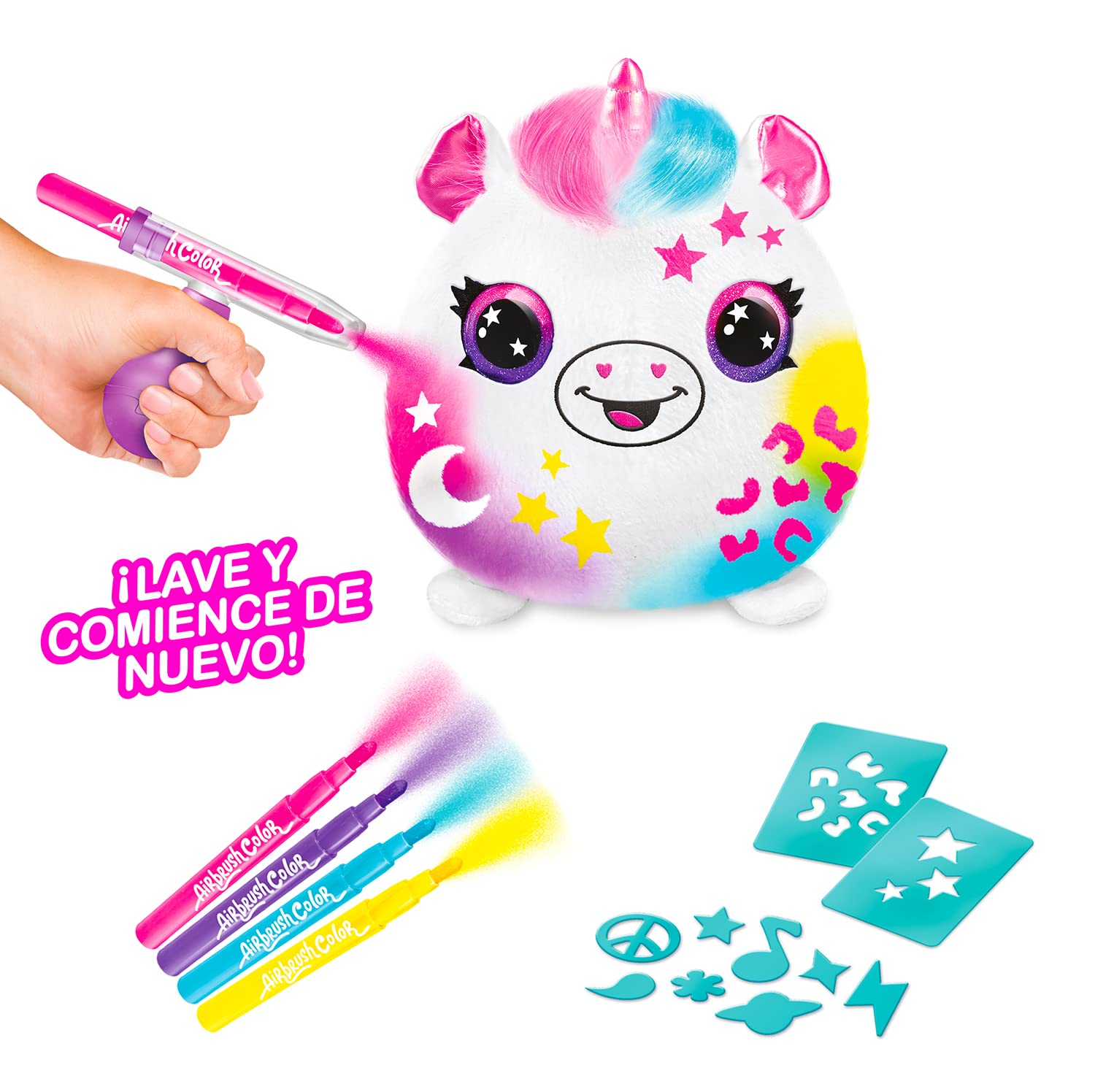 Canal Toys Airbrush Plush Surprise – Squishy-Plüsch Bemalen mit Airbrush