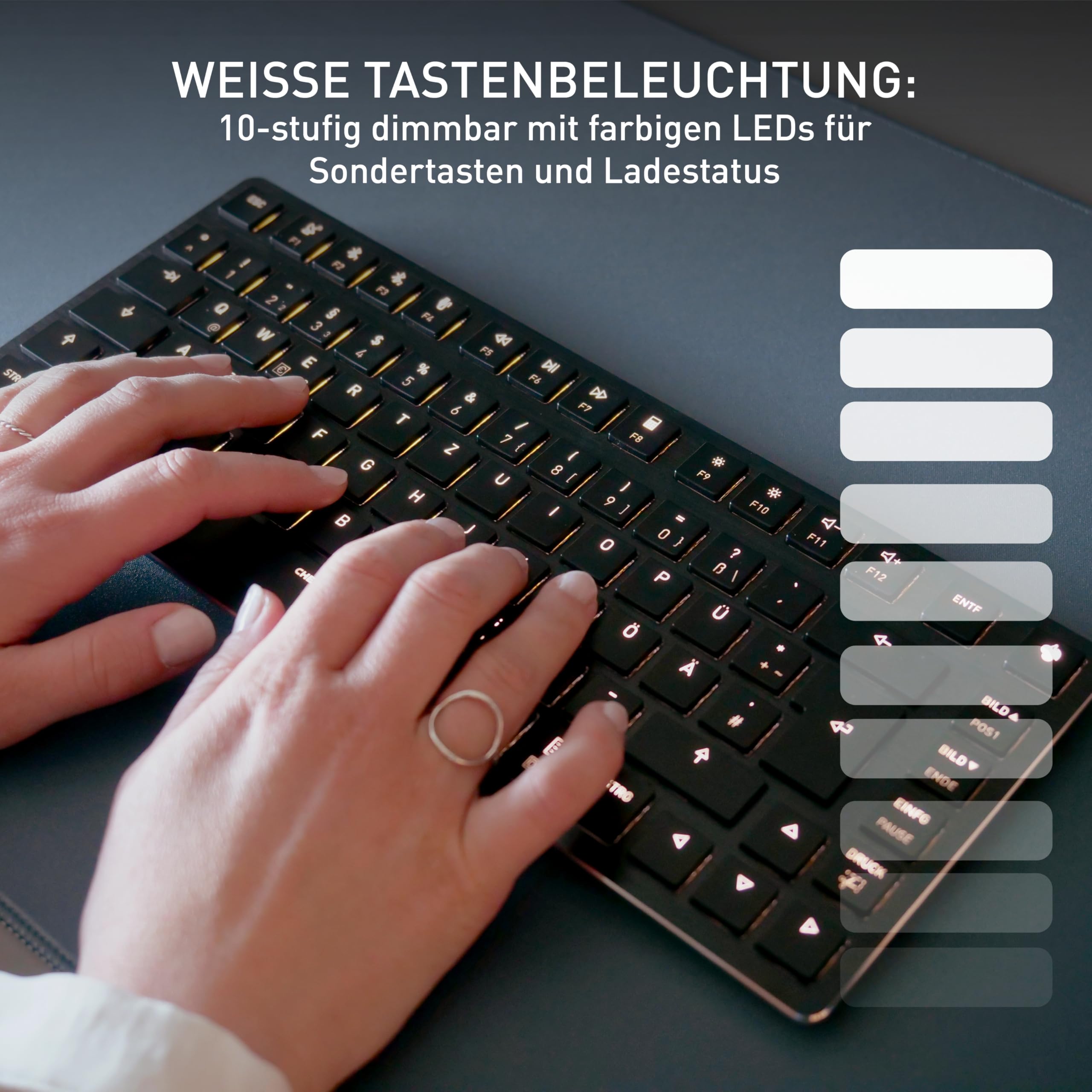 CHERRY KW X ULP 2.0 MINI, Ultra Flache Mechanische Kompakt-Tastatur