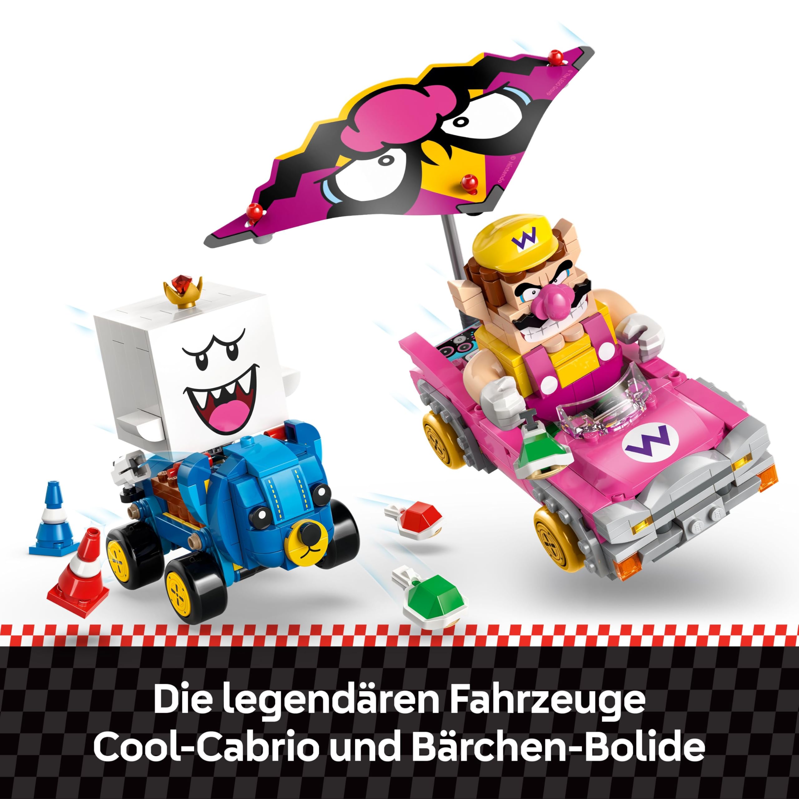 LEGO Super Mario: Mario Kart - Wario & König Buu Huu 72038