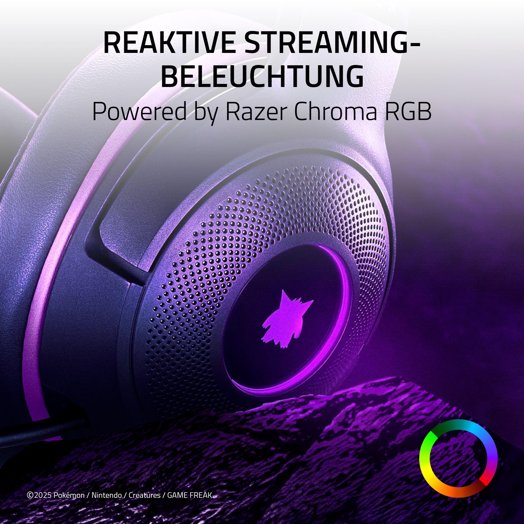 Razer Kraken Kitty V2 - Gengar Pokémon Edition - USB-Headset