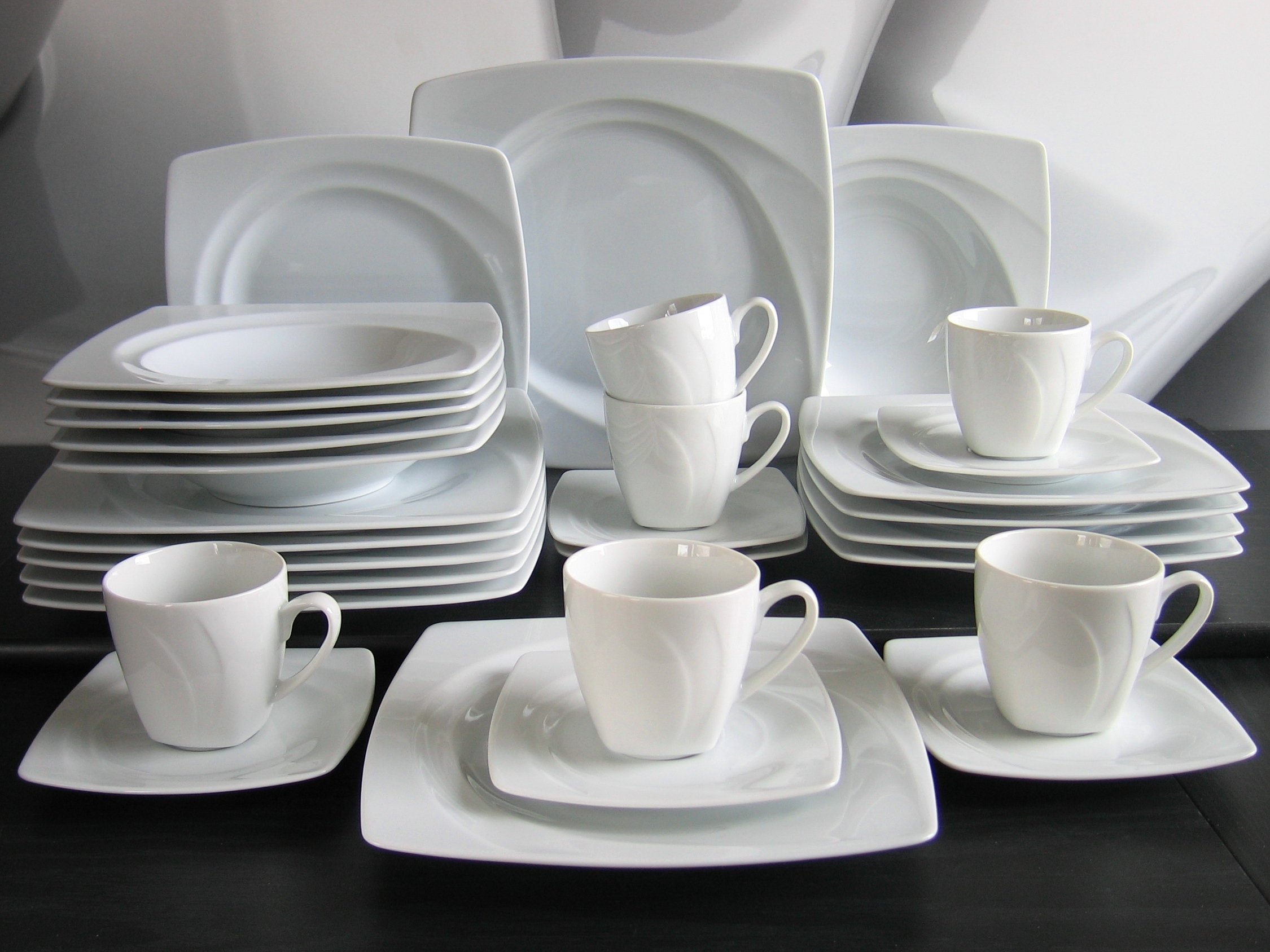 CreaTable, 13160, Serie Celebration weiss, Kombiservice 30tlg