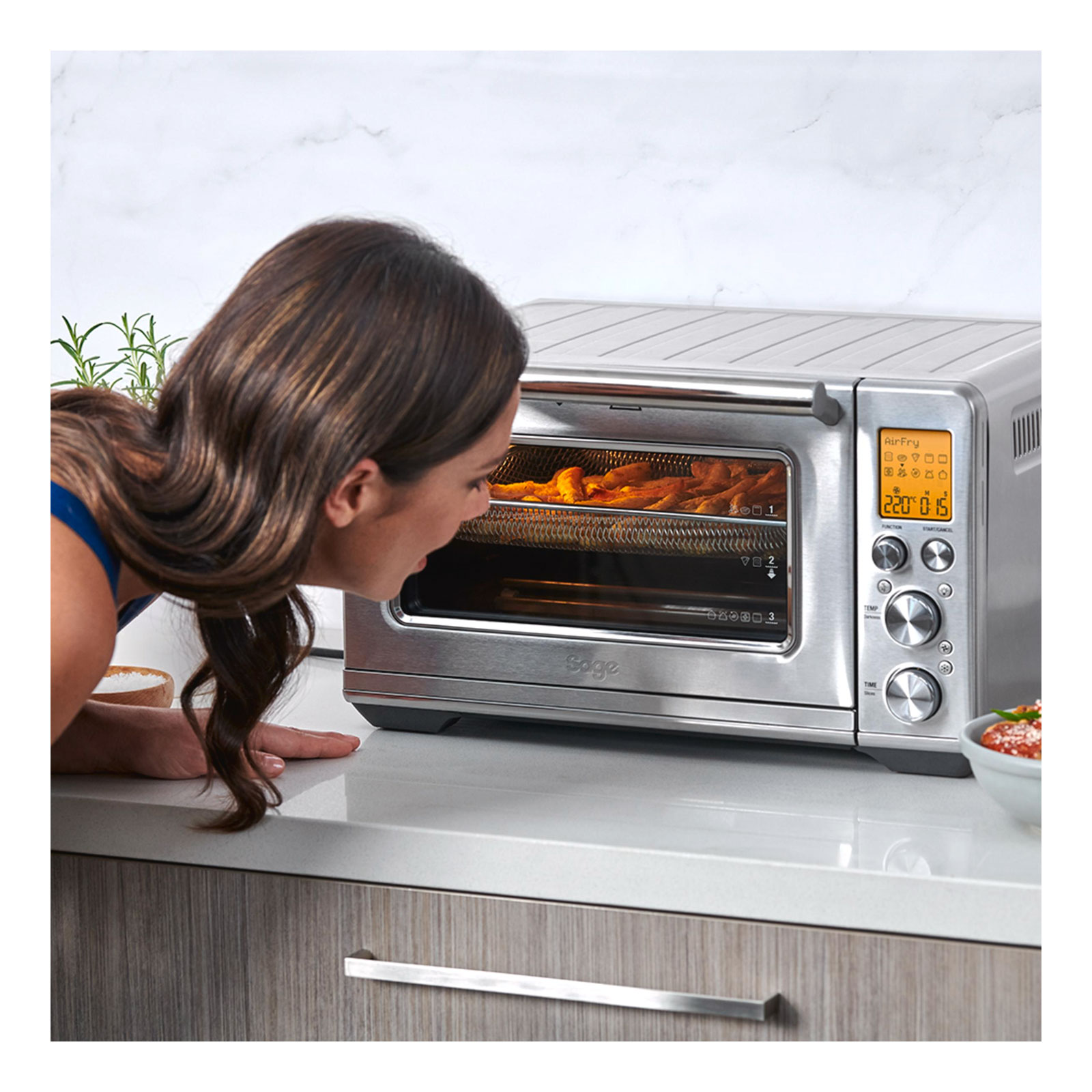 Sage The Smart Oven Air Fryer Minibackofen gebürsteter Edelstahl
