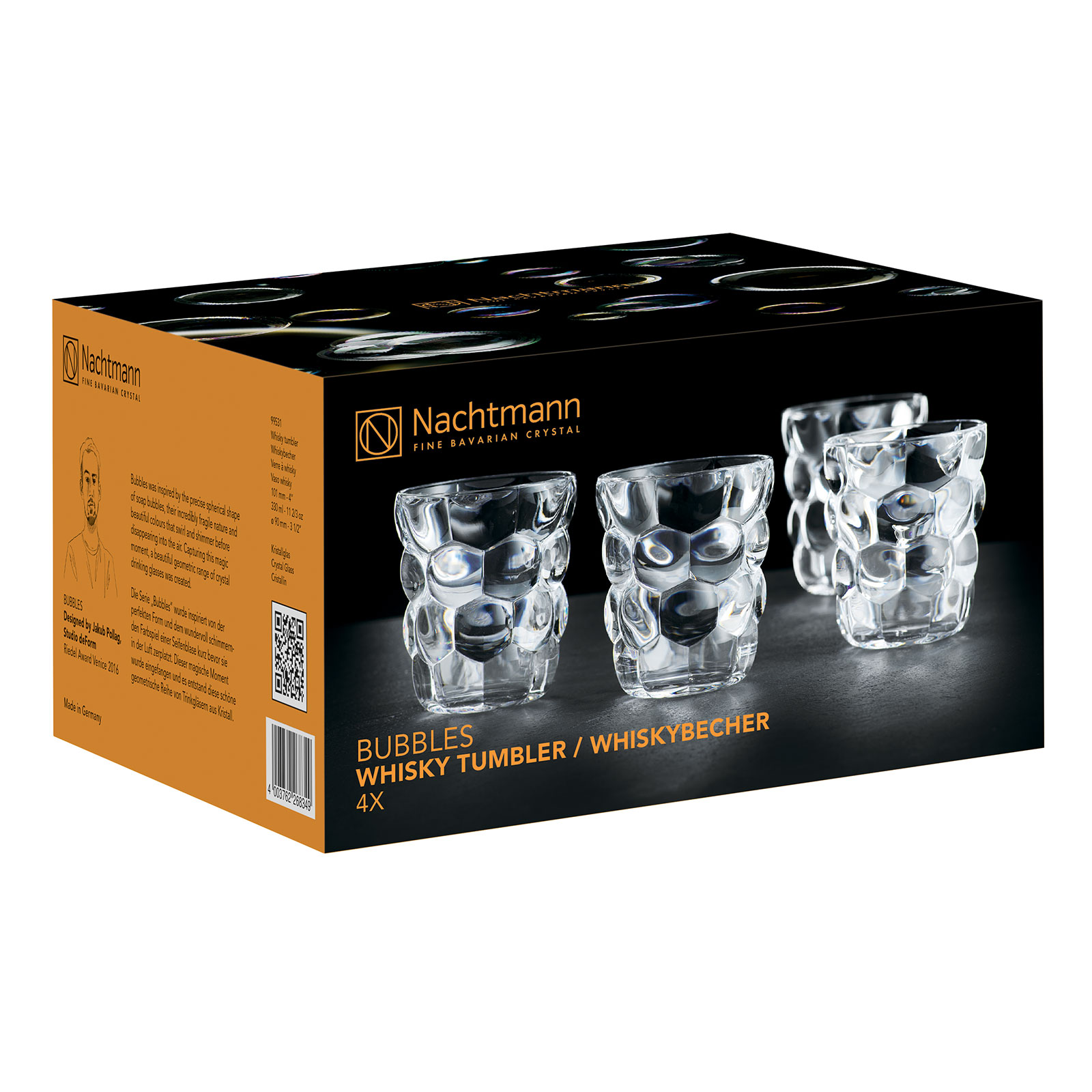 Nachtmann Bubbles Whiskybecher 4er Set