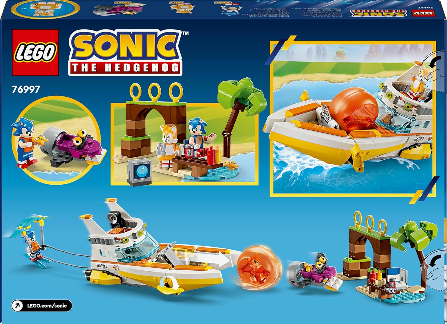 LEGO Sonic The Hedgehog Tails’ Abenteuerboot 76997