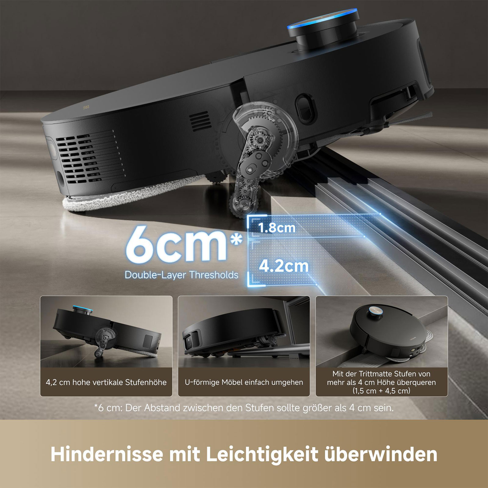 Dreame X50 Master Saugroboter mit Wischfunktion