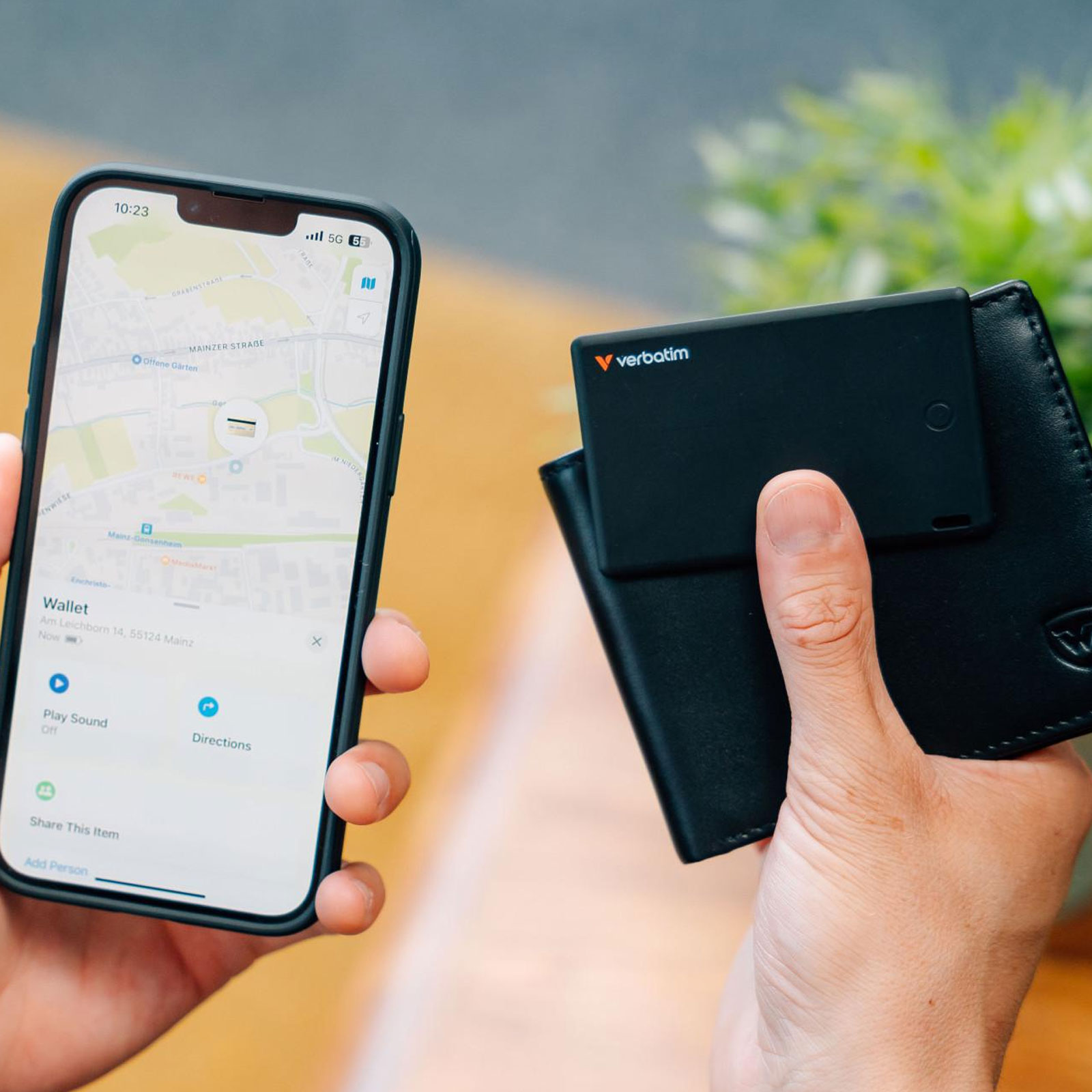 Verbatim My Finder Card Bluetooth Tracker - Einzelpackung, Schwarz