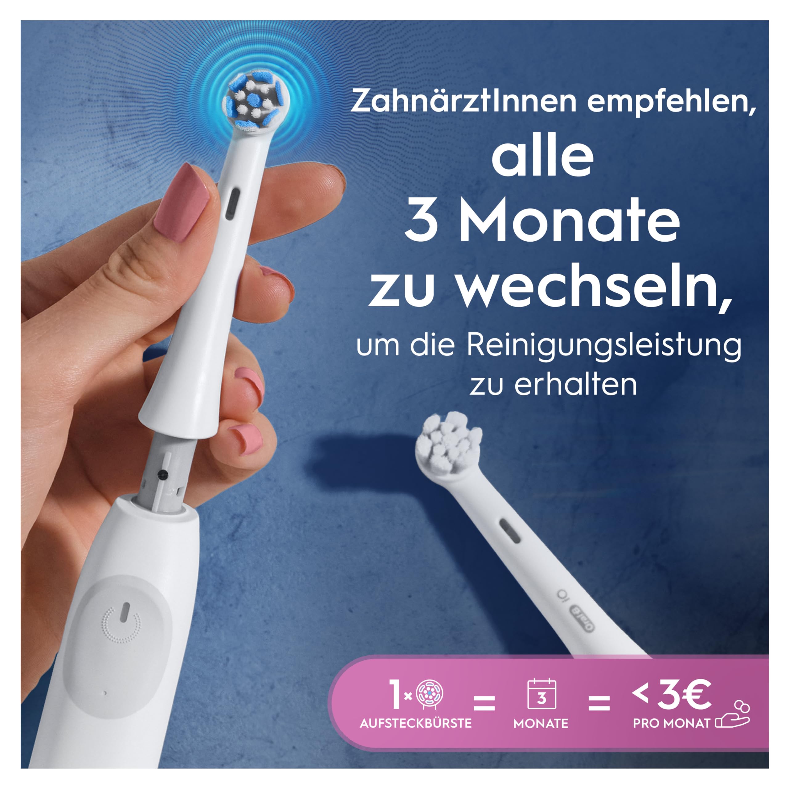 Oral-B iO Sanfte Reinigung – ORIGINAL Aufsteckbürsten
