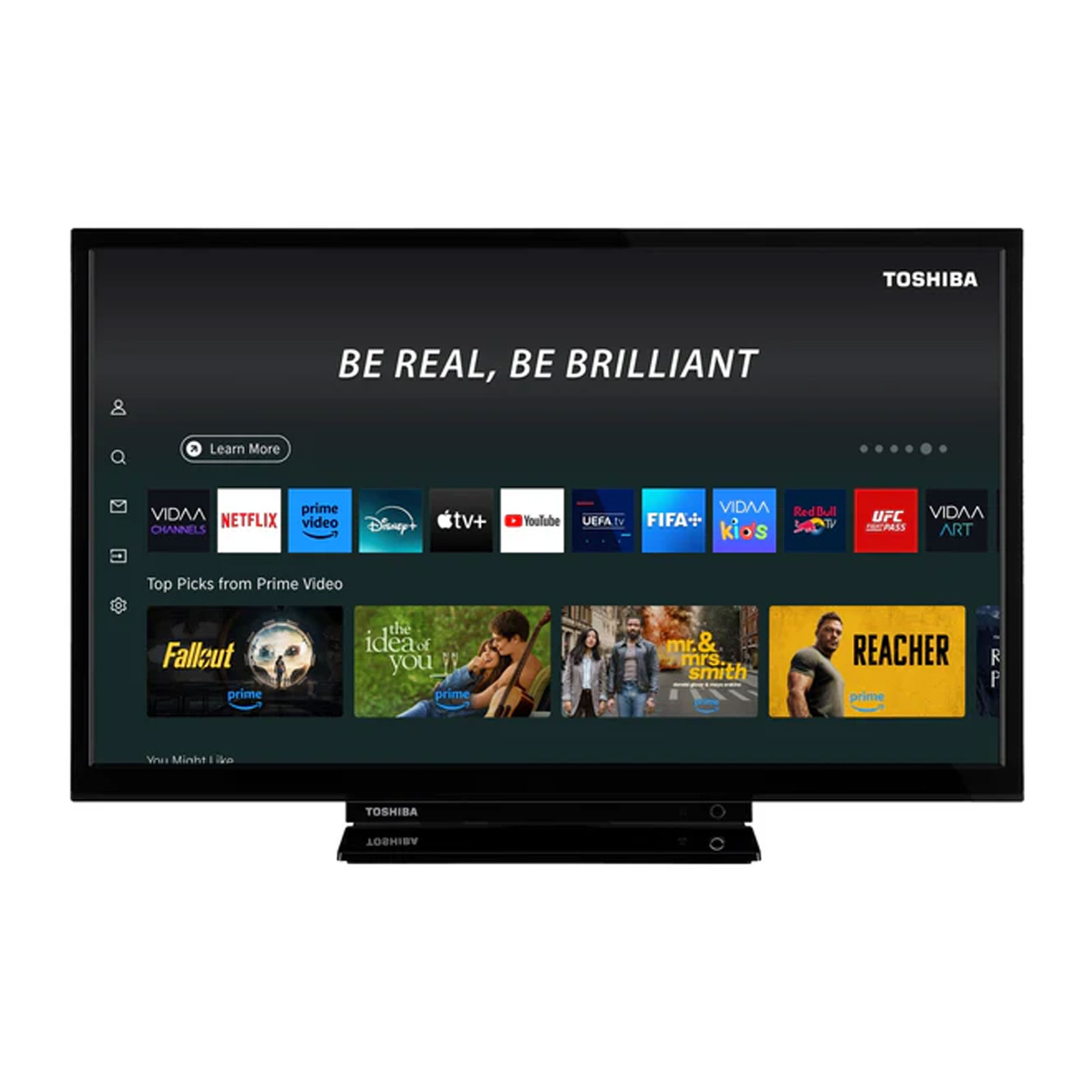 TOSHIBA 24WV3F63DA LED TV 24 Zoll HD-Ready, Smart TV, Sprachsteuerung