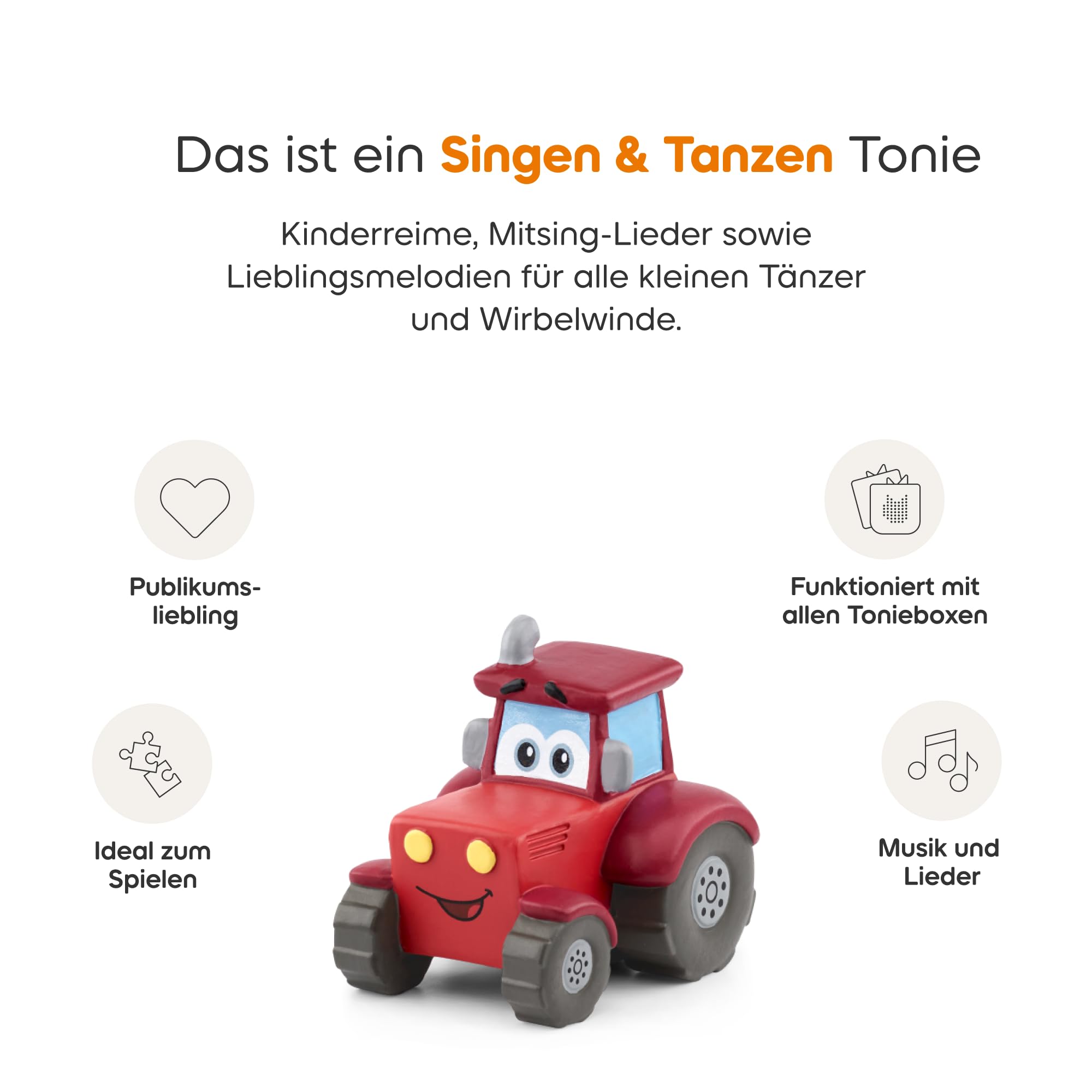 tonies Hörfigur für Toniebox, Sing Kinderlieder - Timmy Traktor & Seine Freunde