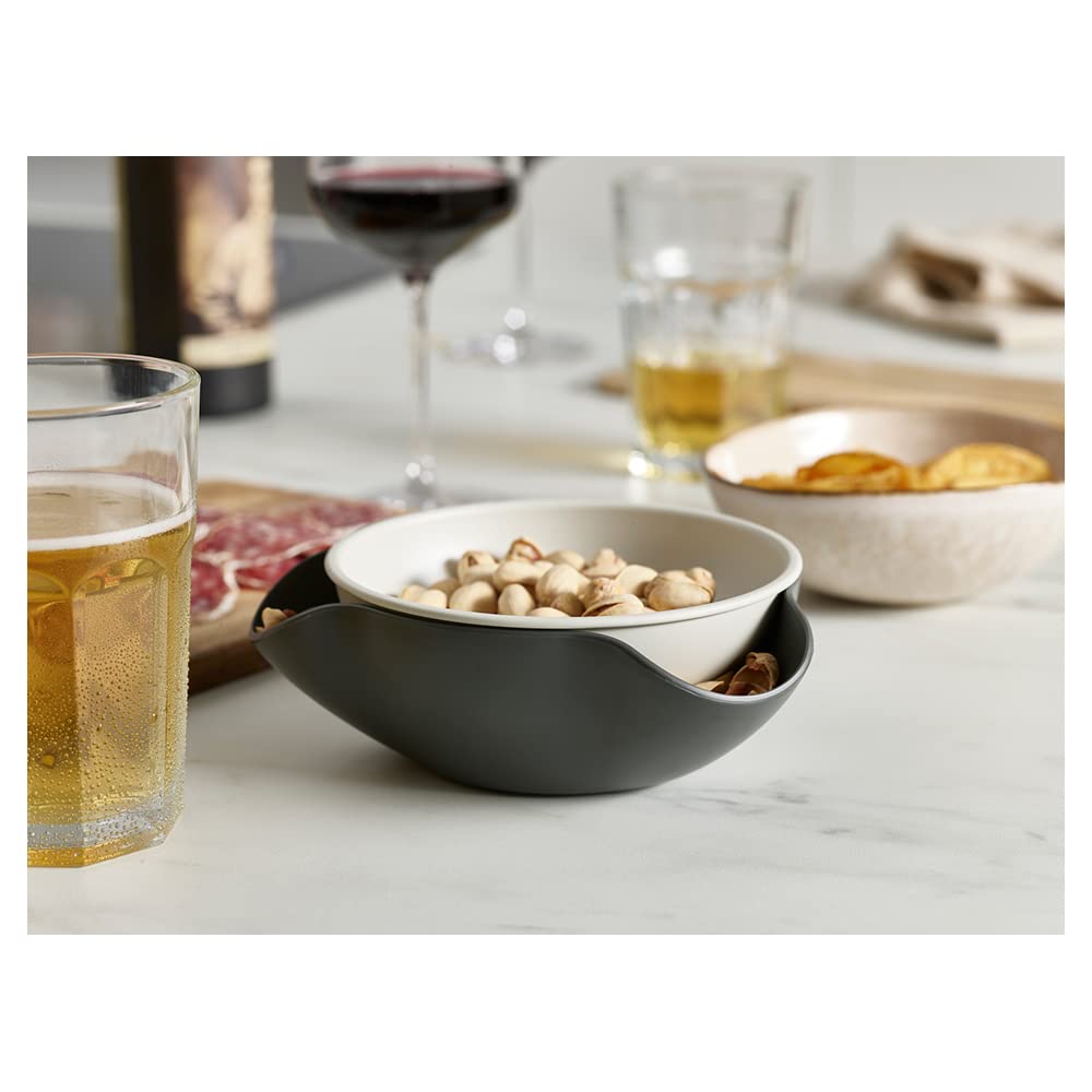 Joseph Joseph Double-Dish Servierschale Oliven Nüsse Grey Pistazie