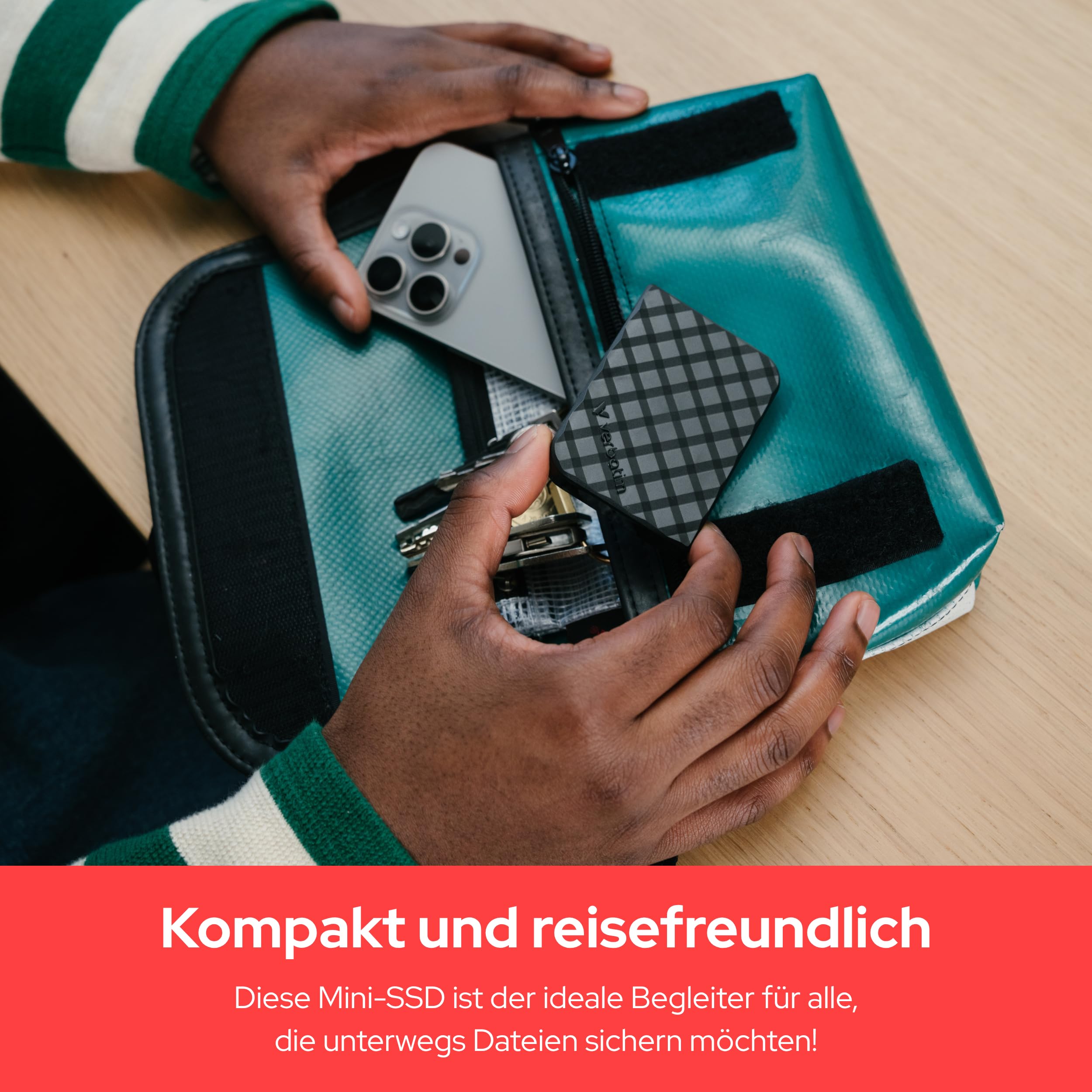 Verbatim Store 'n' Go Mini Diamond Portable SSD 2 TB, USB 3.2 Gen 1