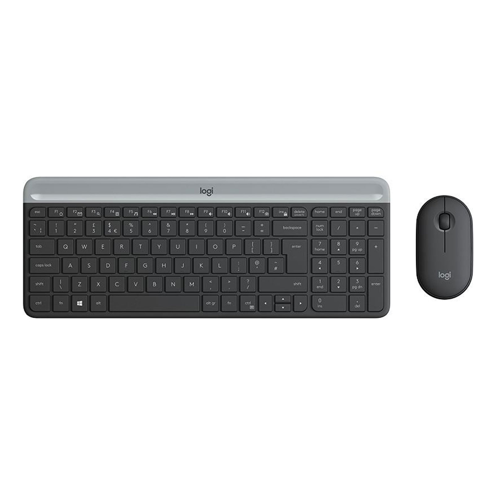 Logitech MK470 Graphite Slim Wireless Keyboard & Mouse (920-009188)