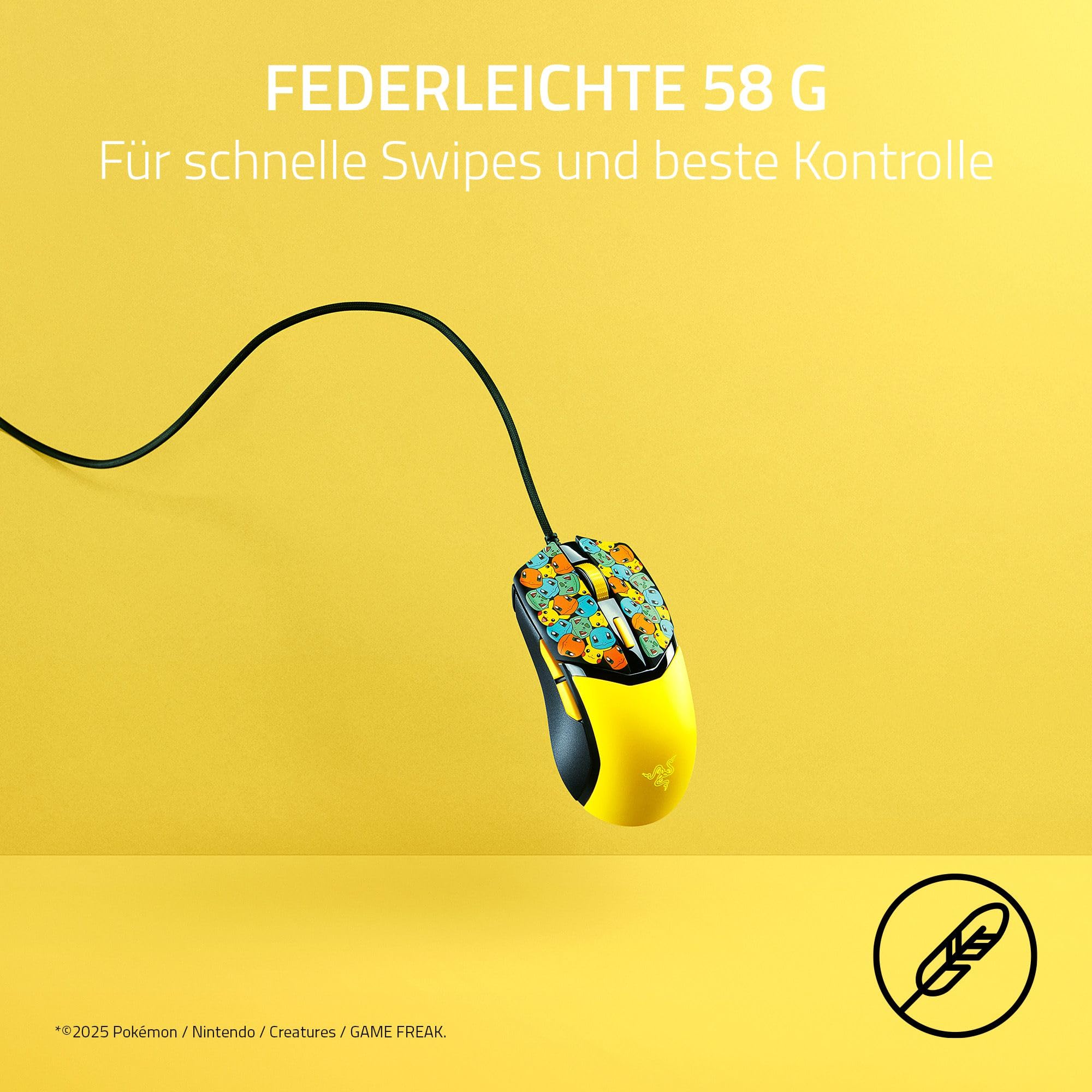 Razer Cobra Pokémon Edition - Leichte kabelgebundene Gaming-Maus