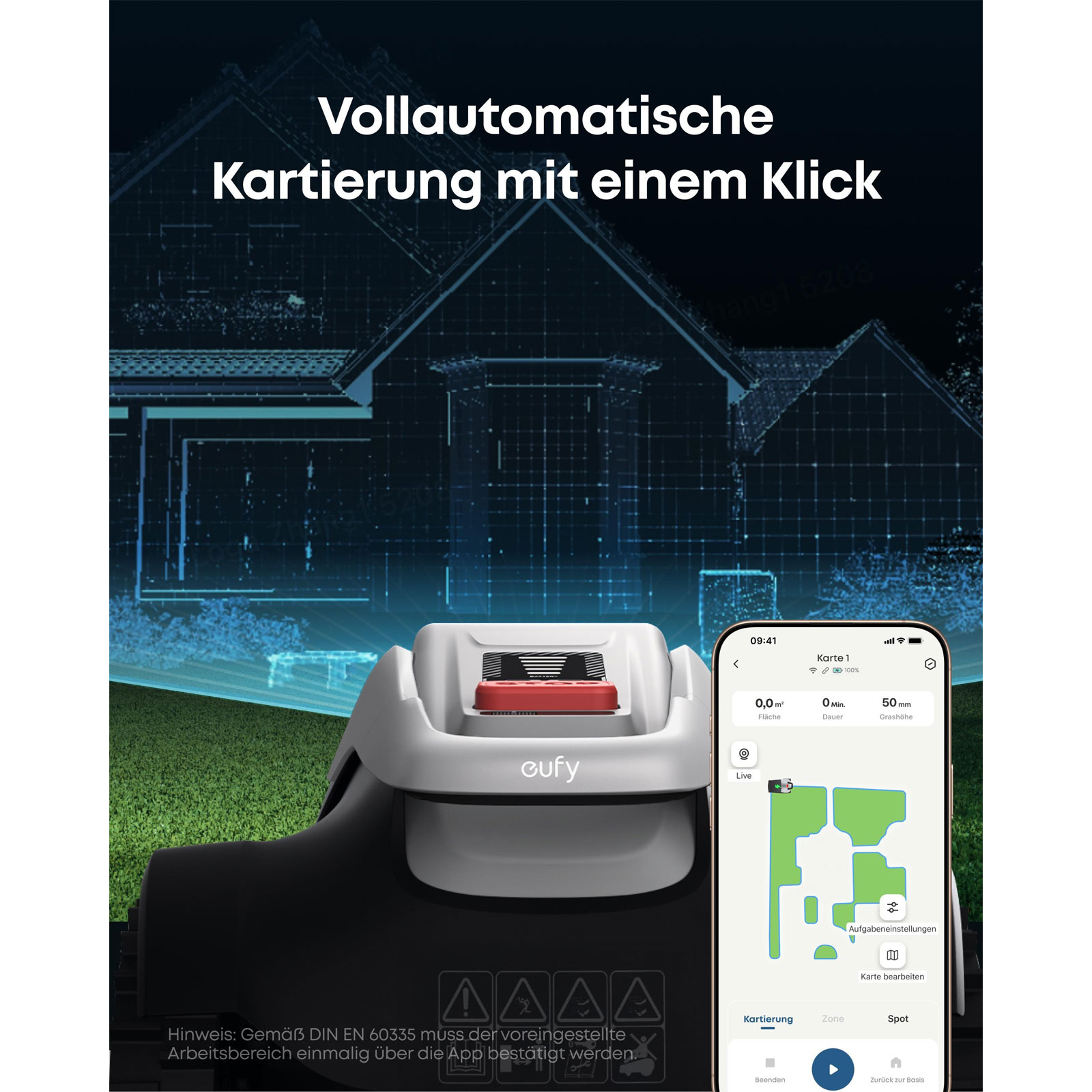 Eufy E15 Solo Rasenmähroboter