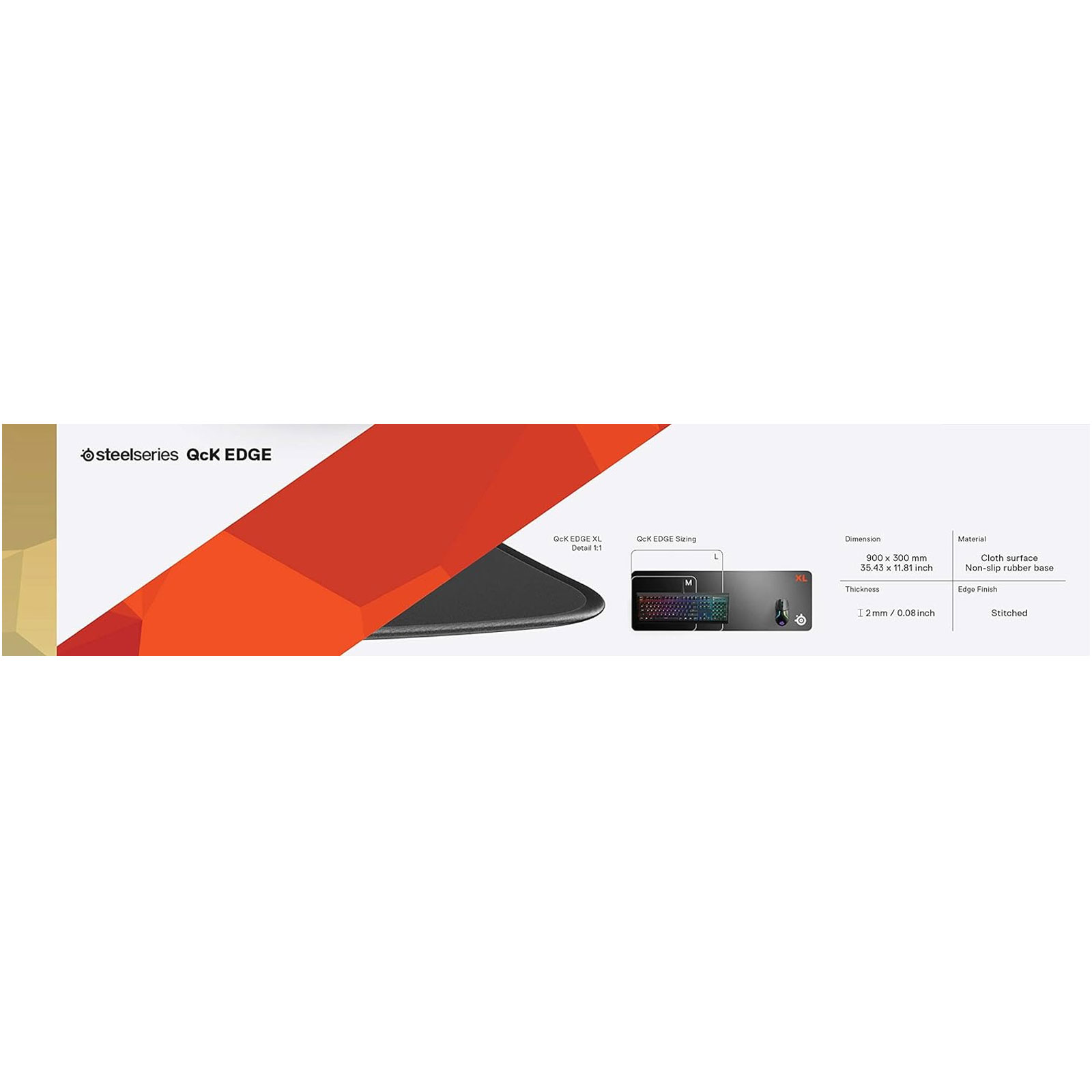 Steelseries QcK Edge XL Gaming-Mauspad