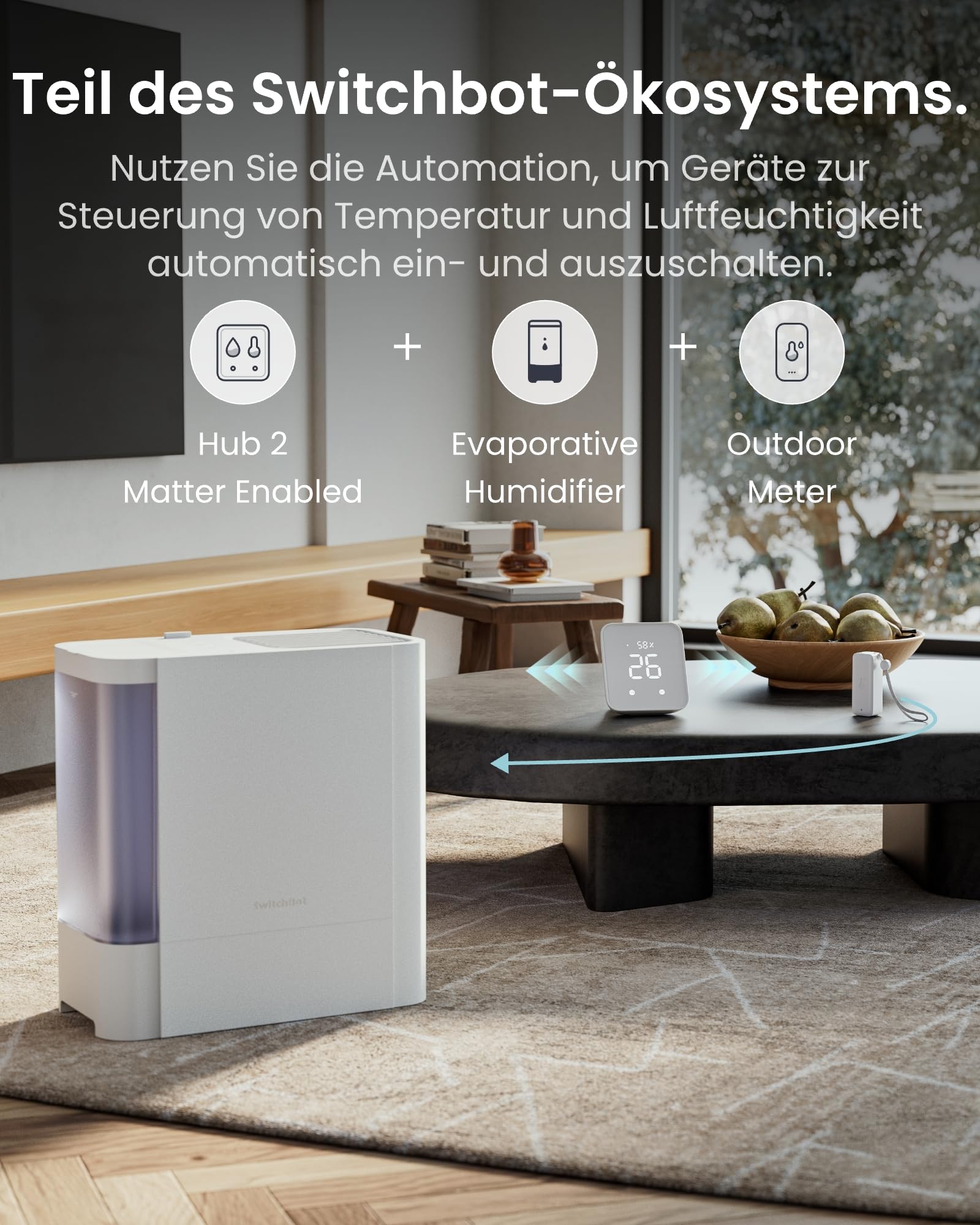 SwitchBot IP65 Hygrometer Thermometer Innen Außen