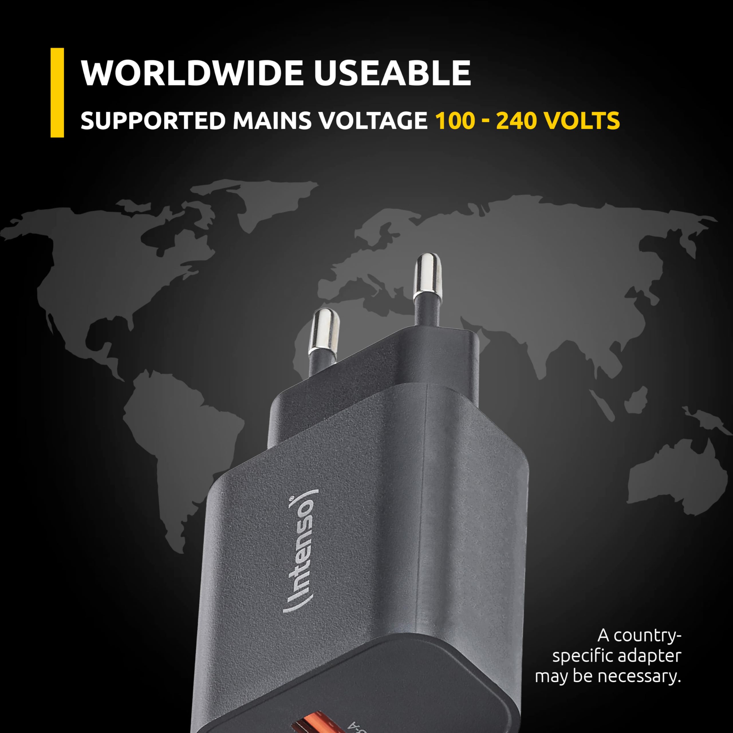 Intenso Power Adapter W30AC, 30W, USB-A und USB-C Anschluss