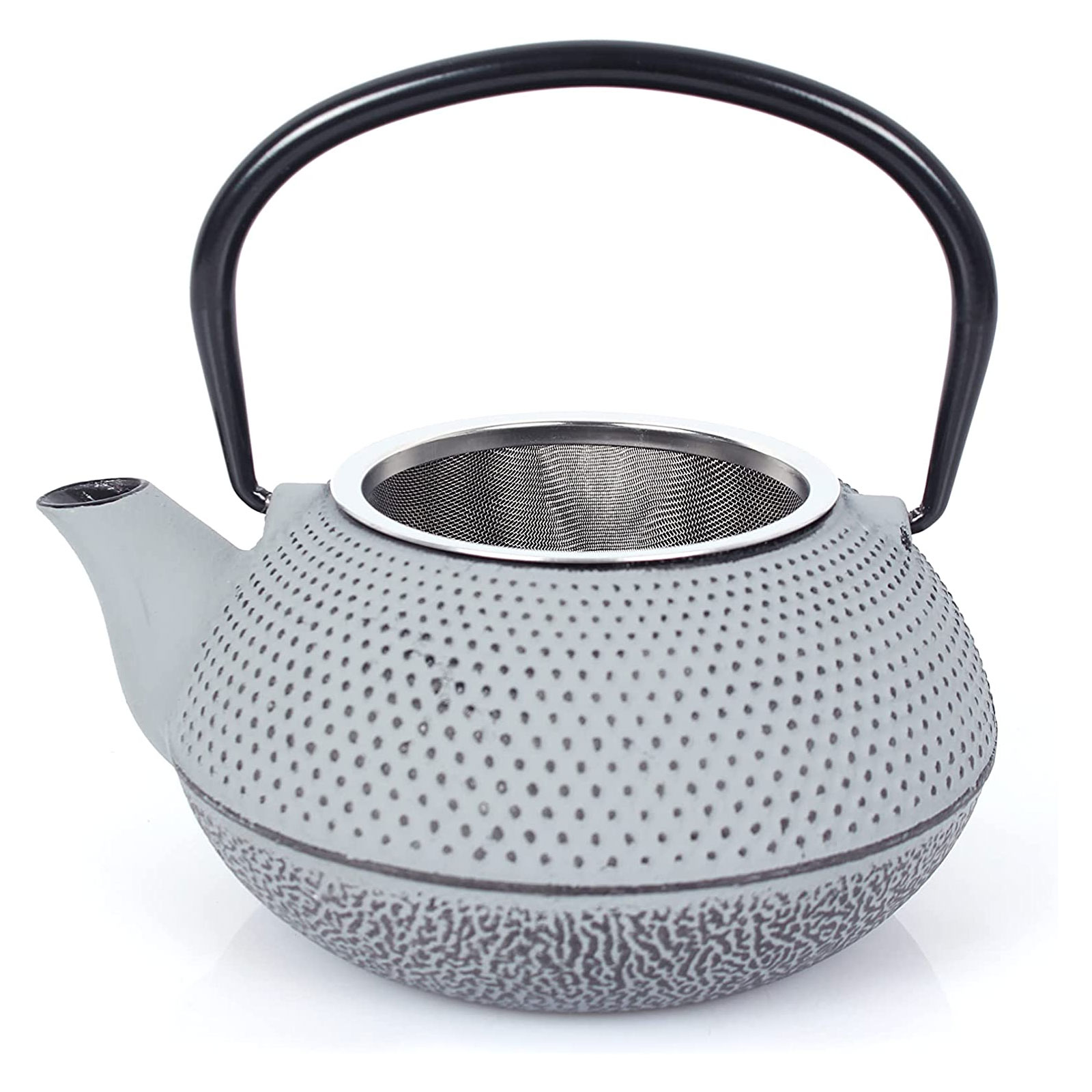 Echtwerk Teeservice Gusseisen Teekanne 1,1 L Teebereiter inkl. Untersetzer 2 Teetassen Teekannen-Set Vintage-Design