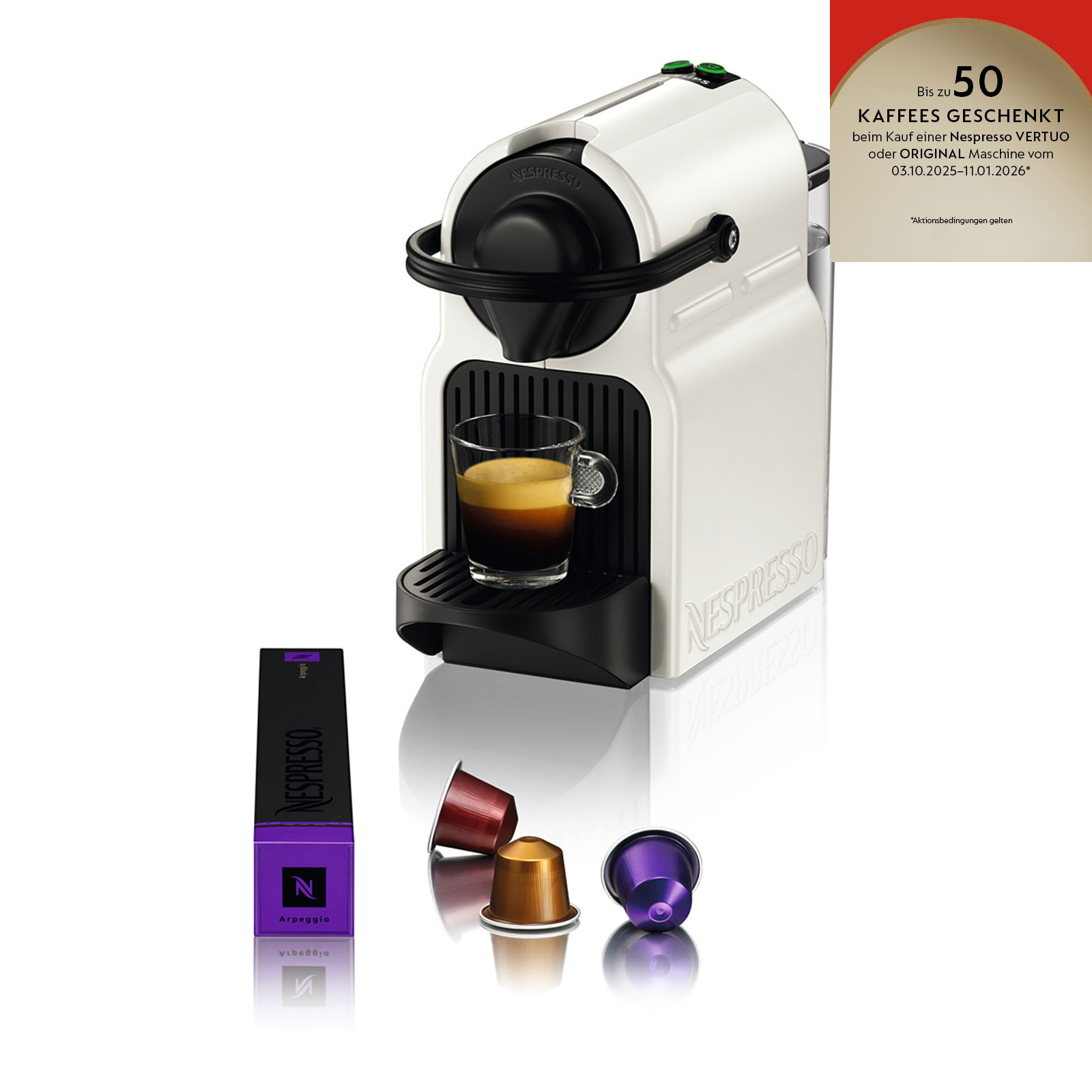 Krups XN 1001 Inissia Nespressomaschine weiß