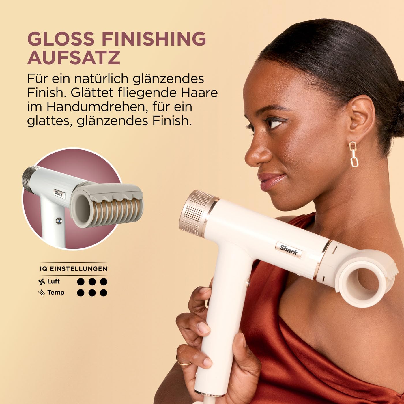 Shark SpeedStyle Haartrockner & RapidGloss Finisher mit Aufbewahrungstasche
