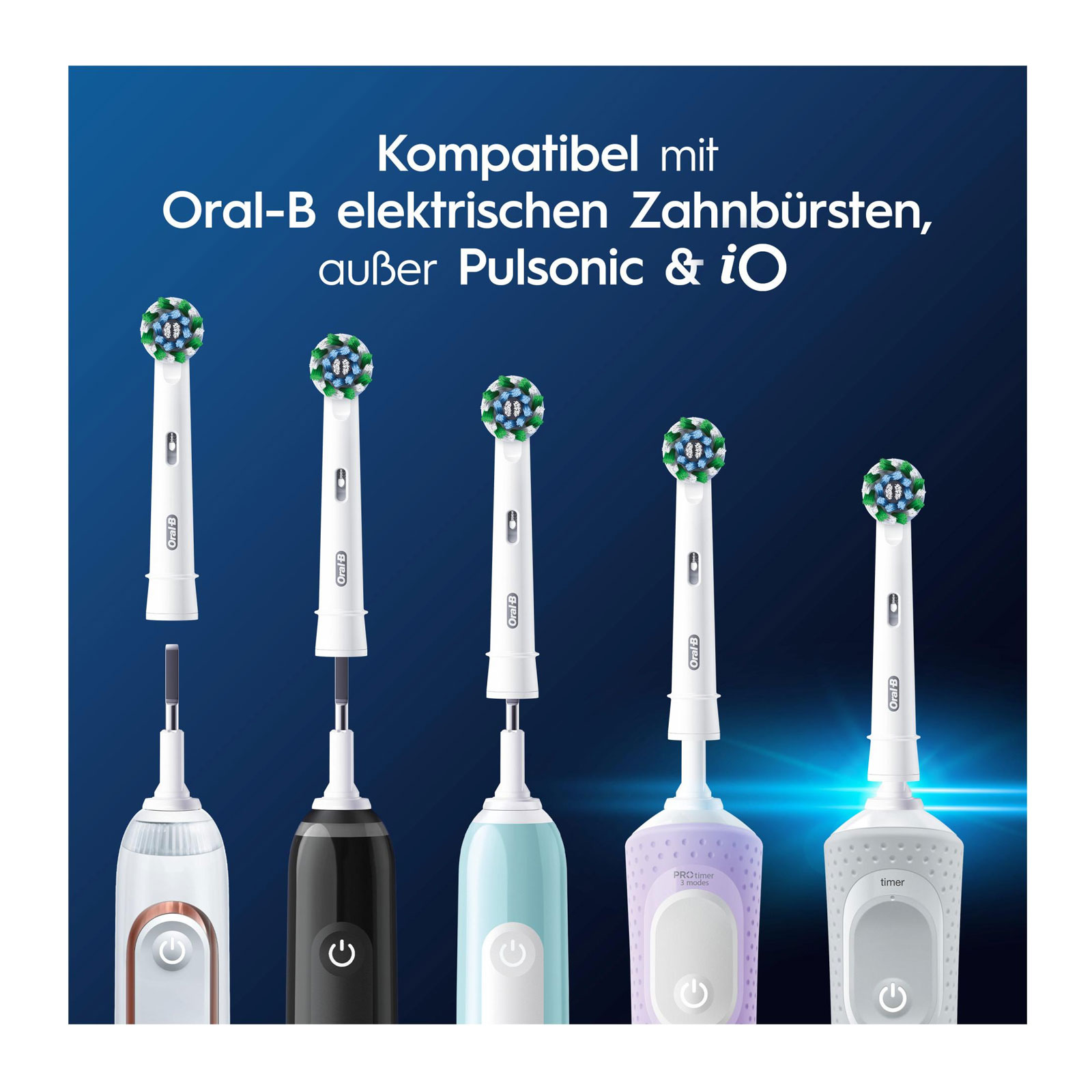 Oral-B Aufsteckbürsten Pro CrossAction, 4 Stück