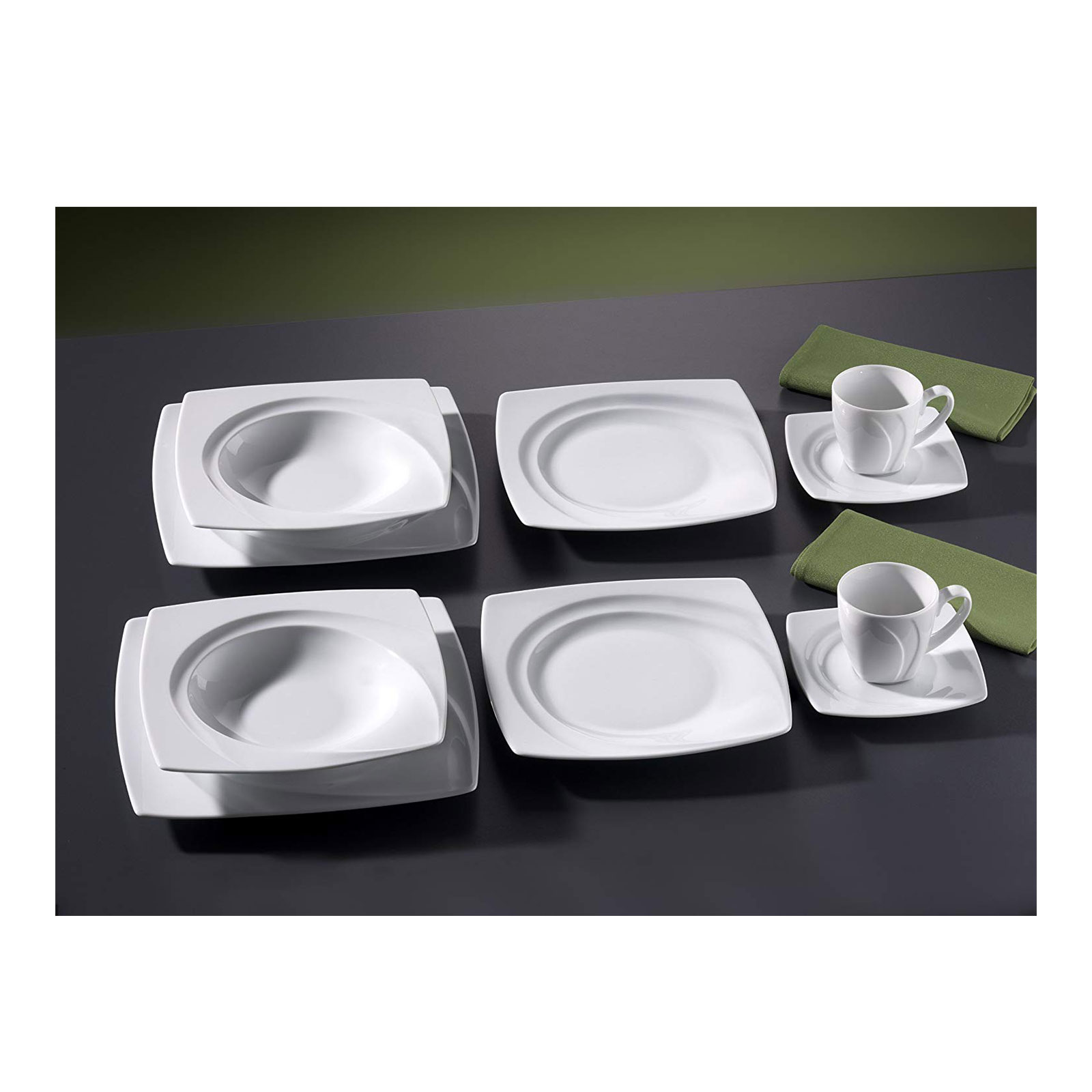 CreaTable, 13163, Serie Celebration weiss, Milch- und Zucker Set 2tlg