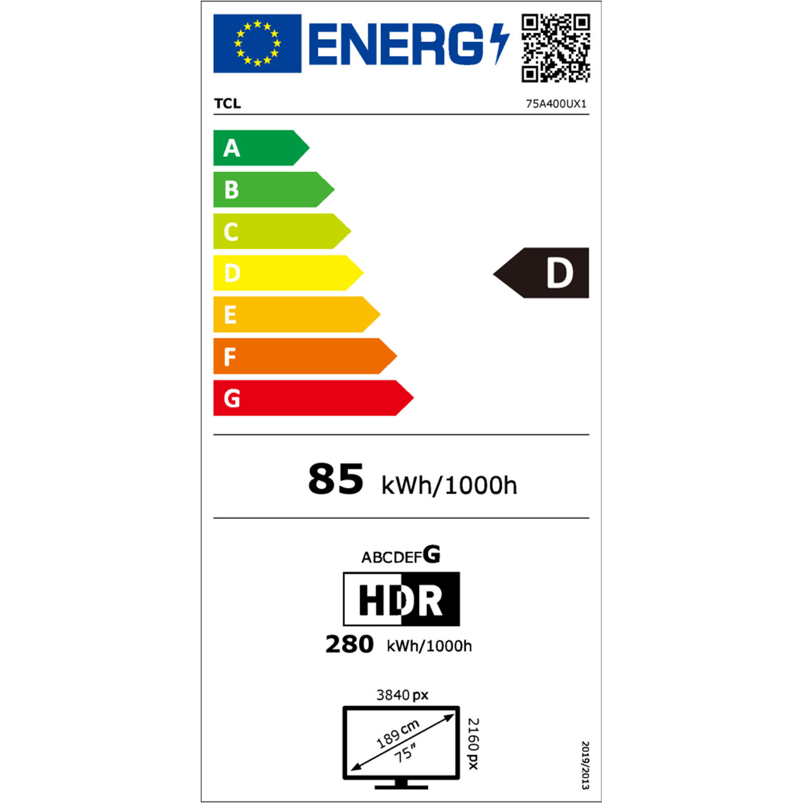 TCL 75A400U QD-Mini LED TV