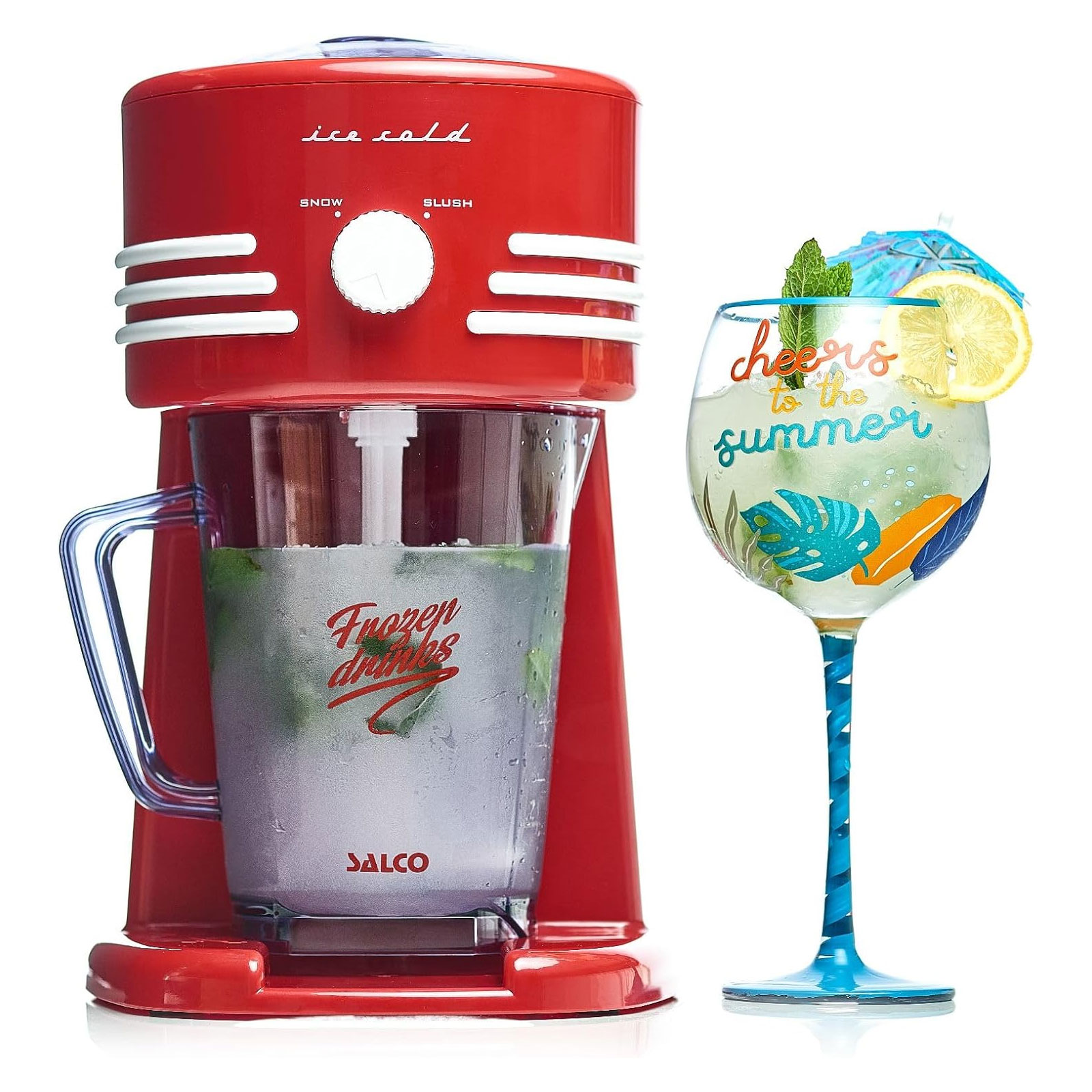 SALCO SNC31 Retro Frozen Beverage Station Slush & Crushed-Ice