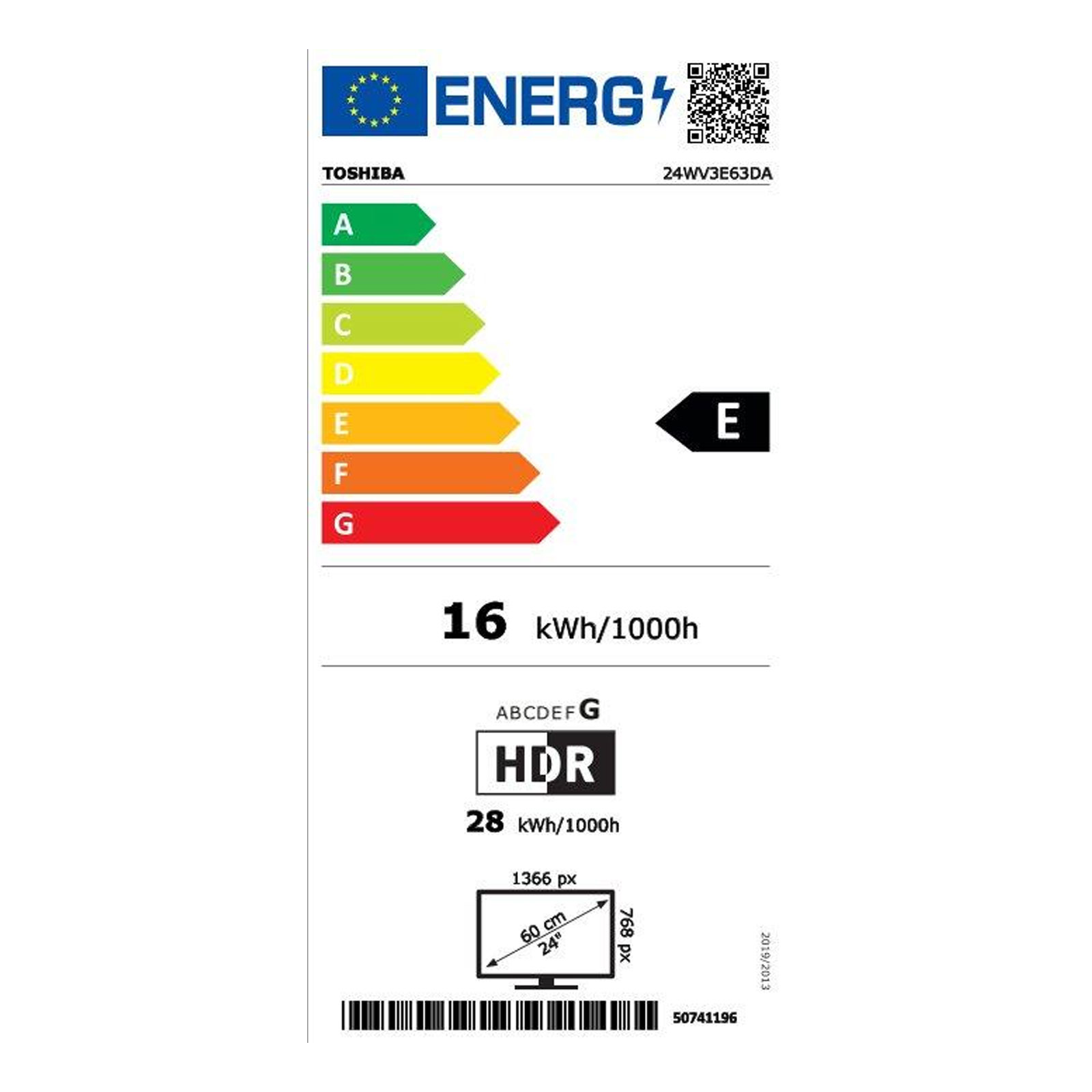 TOSHIBA 24WV3E63DA LED TV