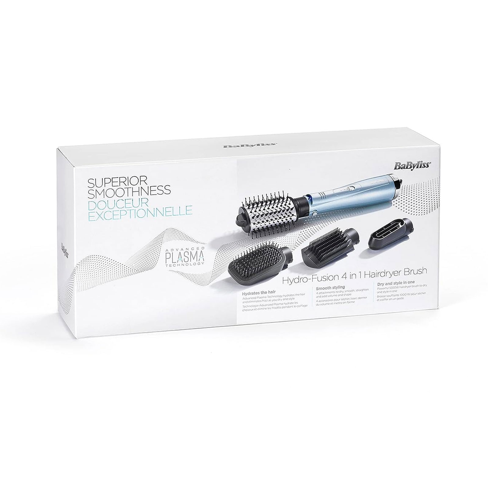 BaByliss Hydro Fusion Smooth & Shape Warmluftbürste