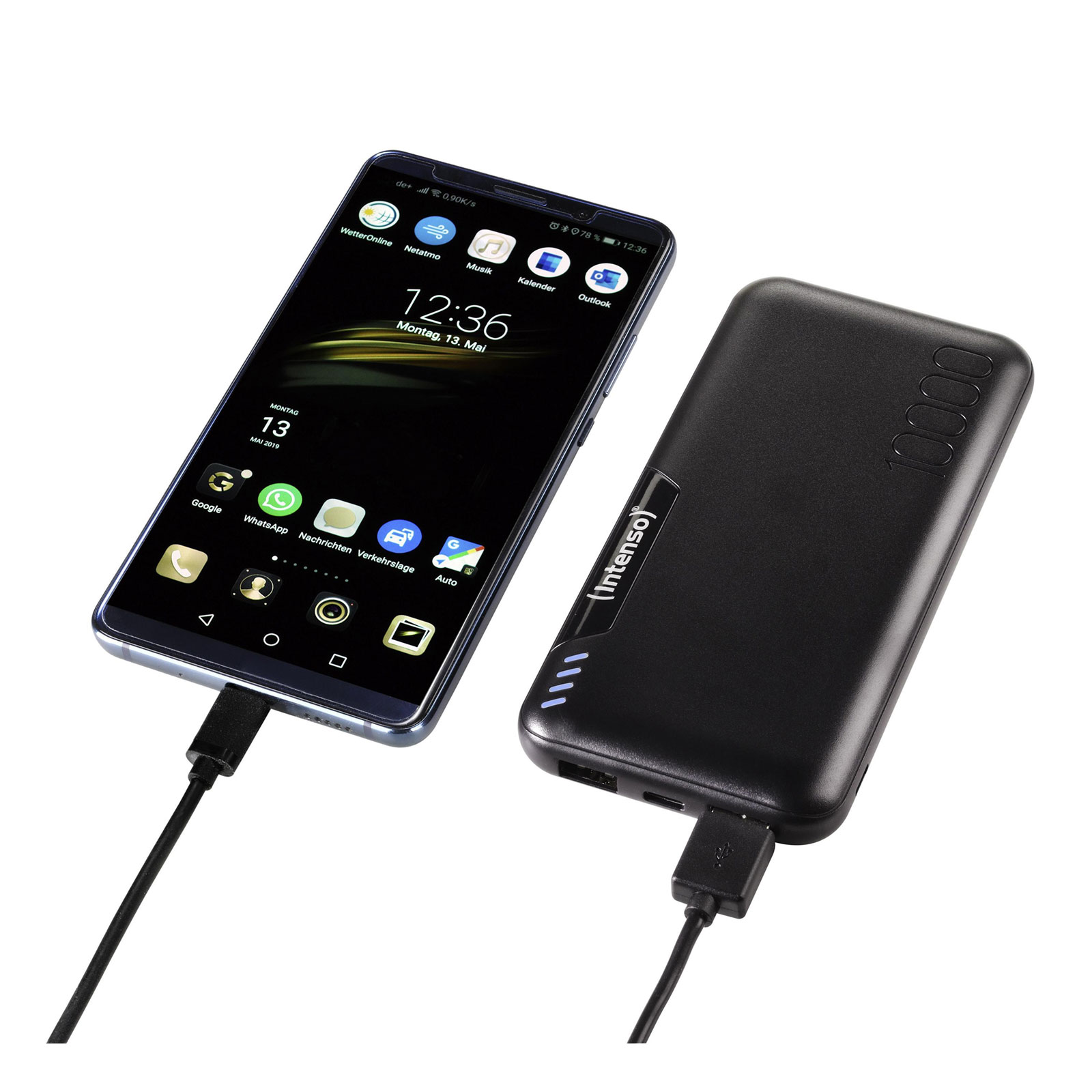 Intenso Powerbank P10000, Schwarz