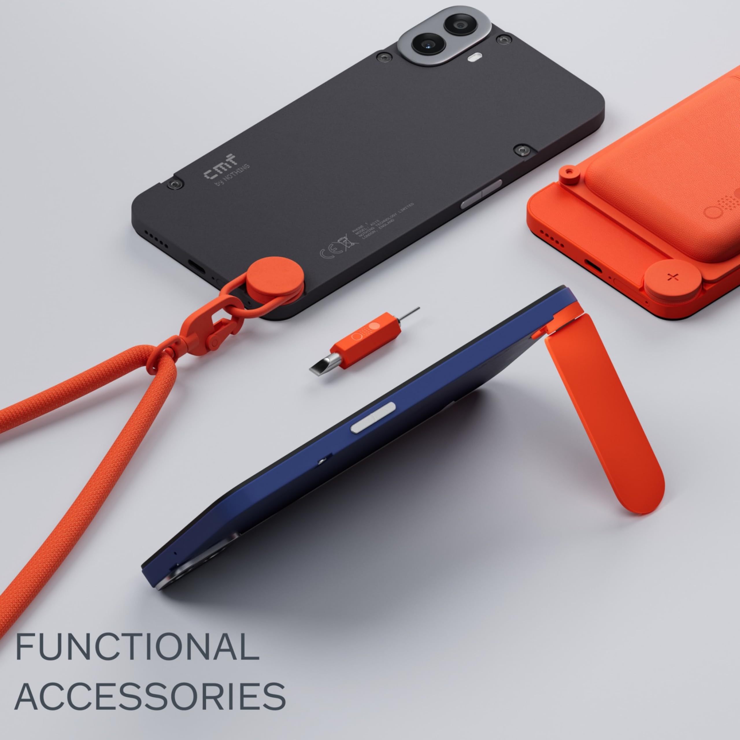 Nothing Phone 1 Lanyard Handyketten orange