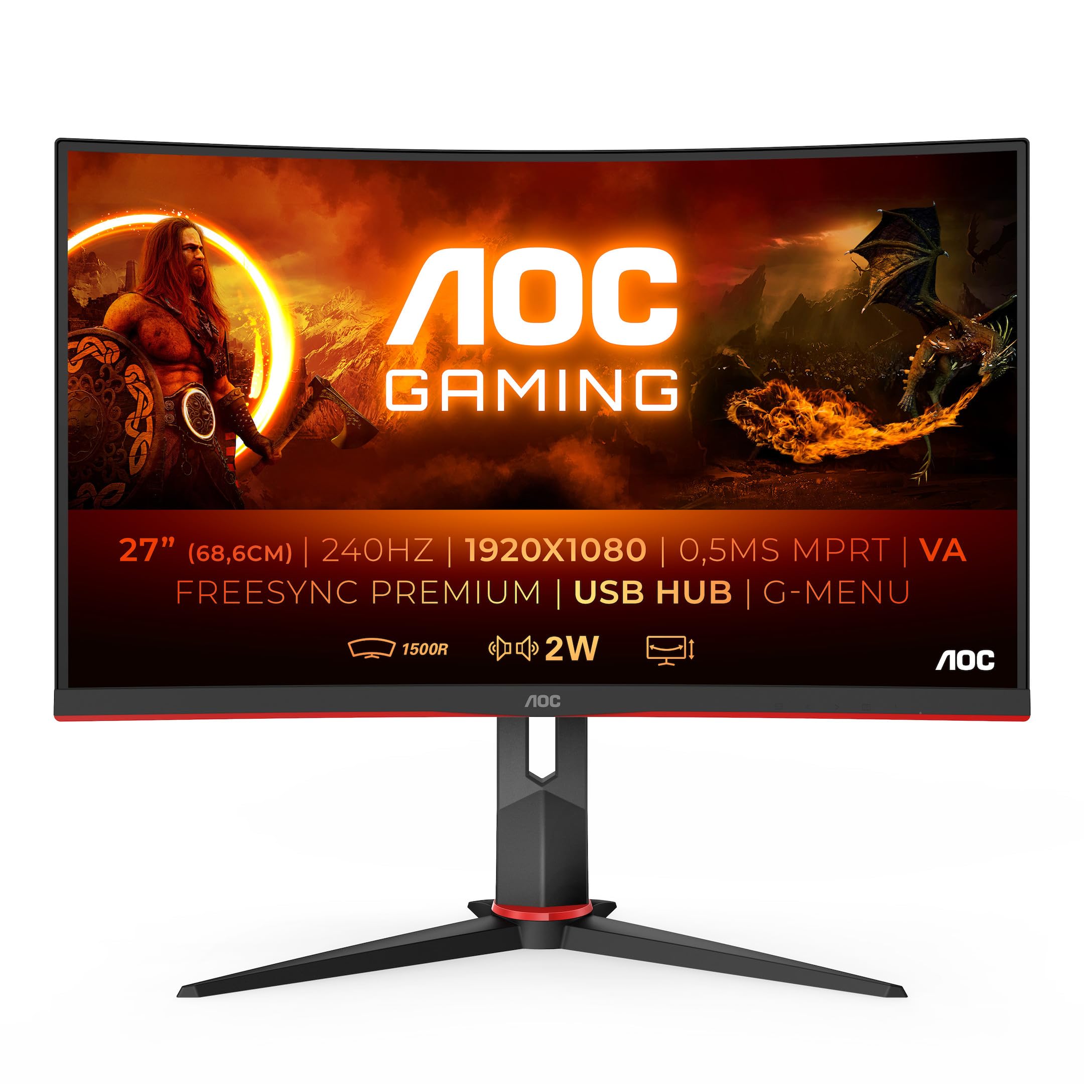 AOC Gaming C32G2ZE - 32 Zoll FHD Curved Monitor