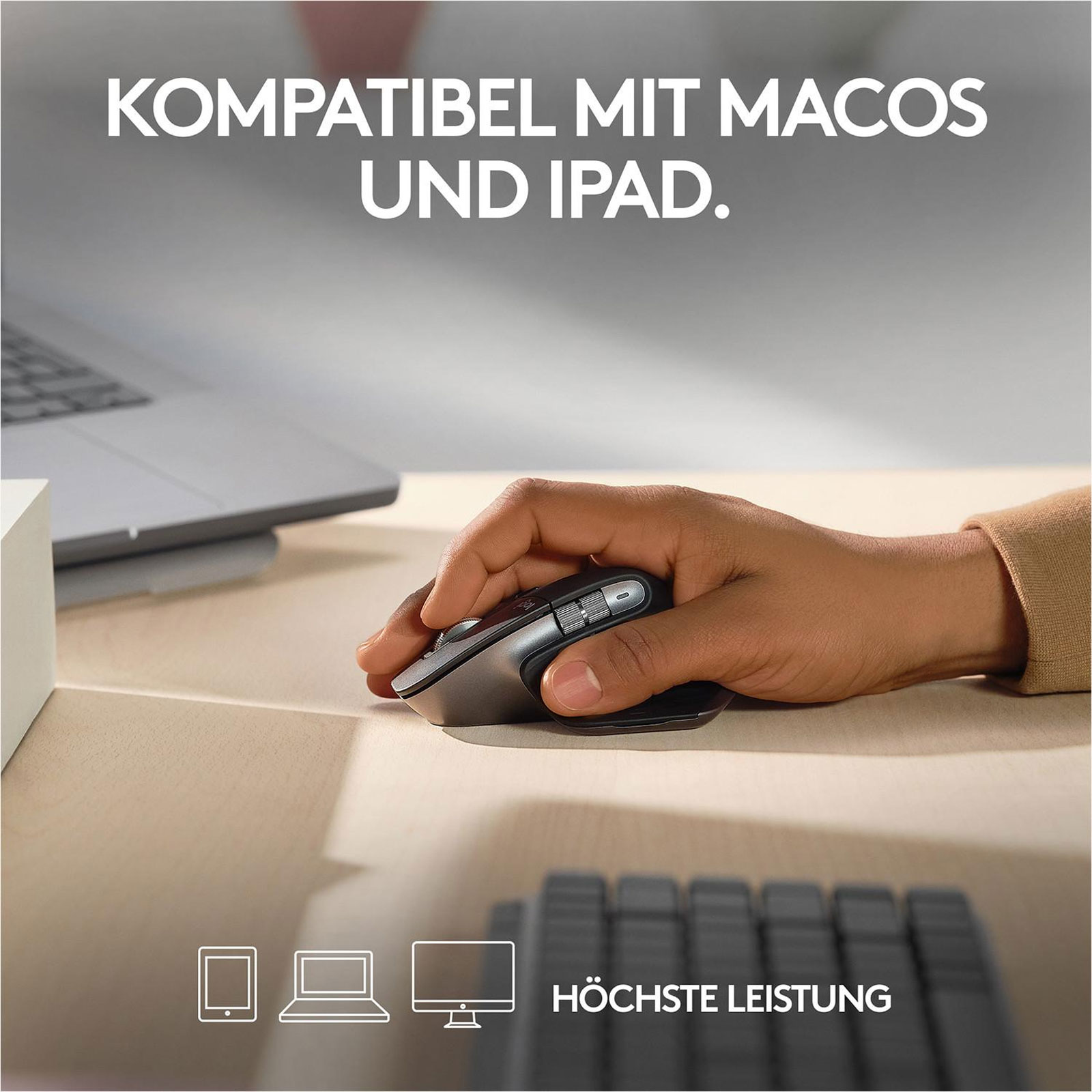 Logitech Maus MX Master 3S für Mac, spacegrey