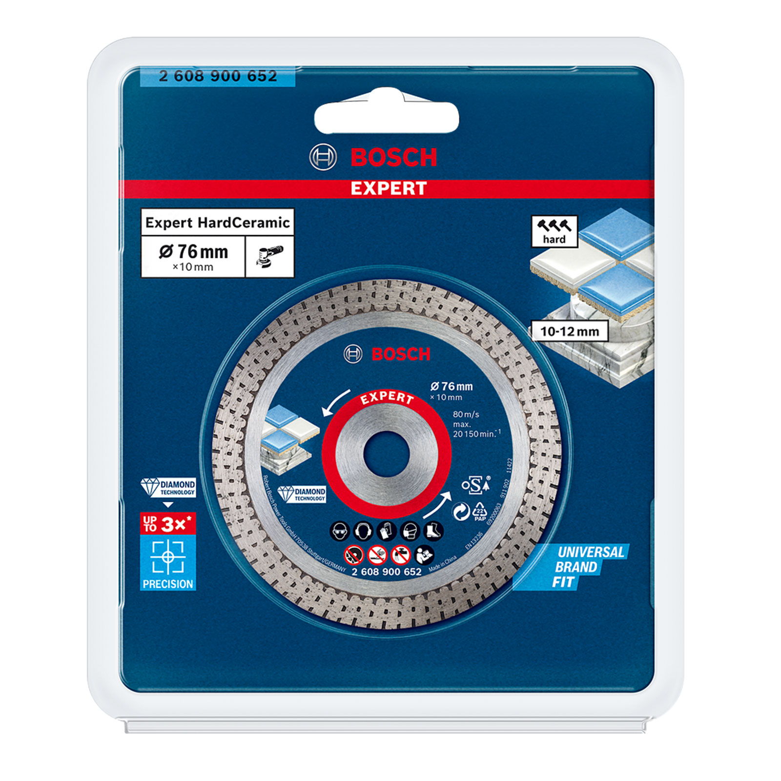 Bosch Professional DIA TS HardCeramic 76x22.23x1,9x10  EXP TS