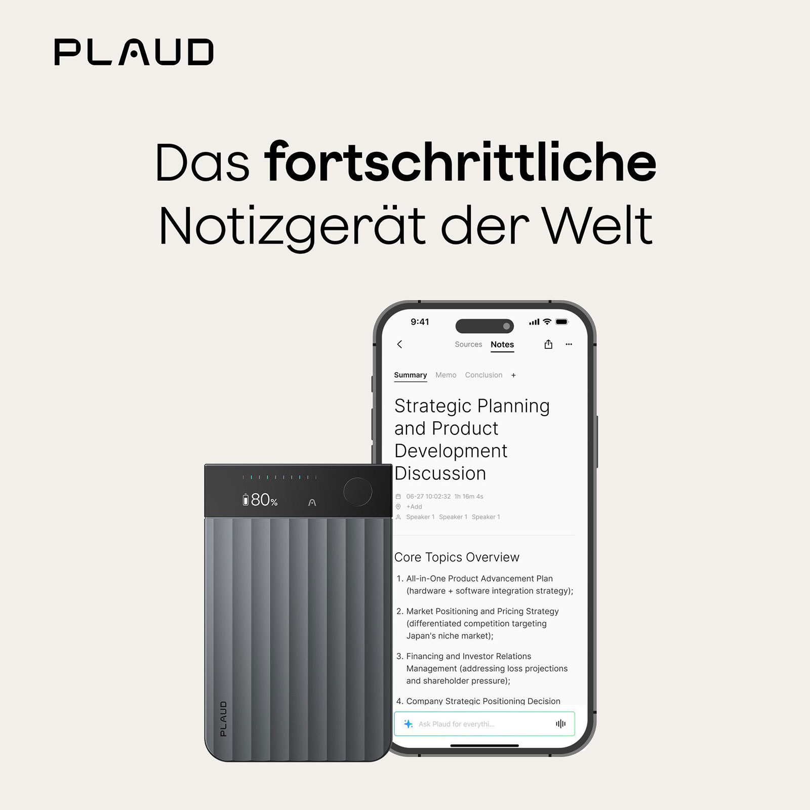 PLAUD Diktiergerät Note Pro