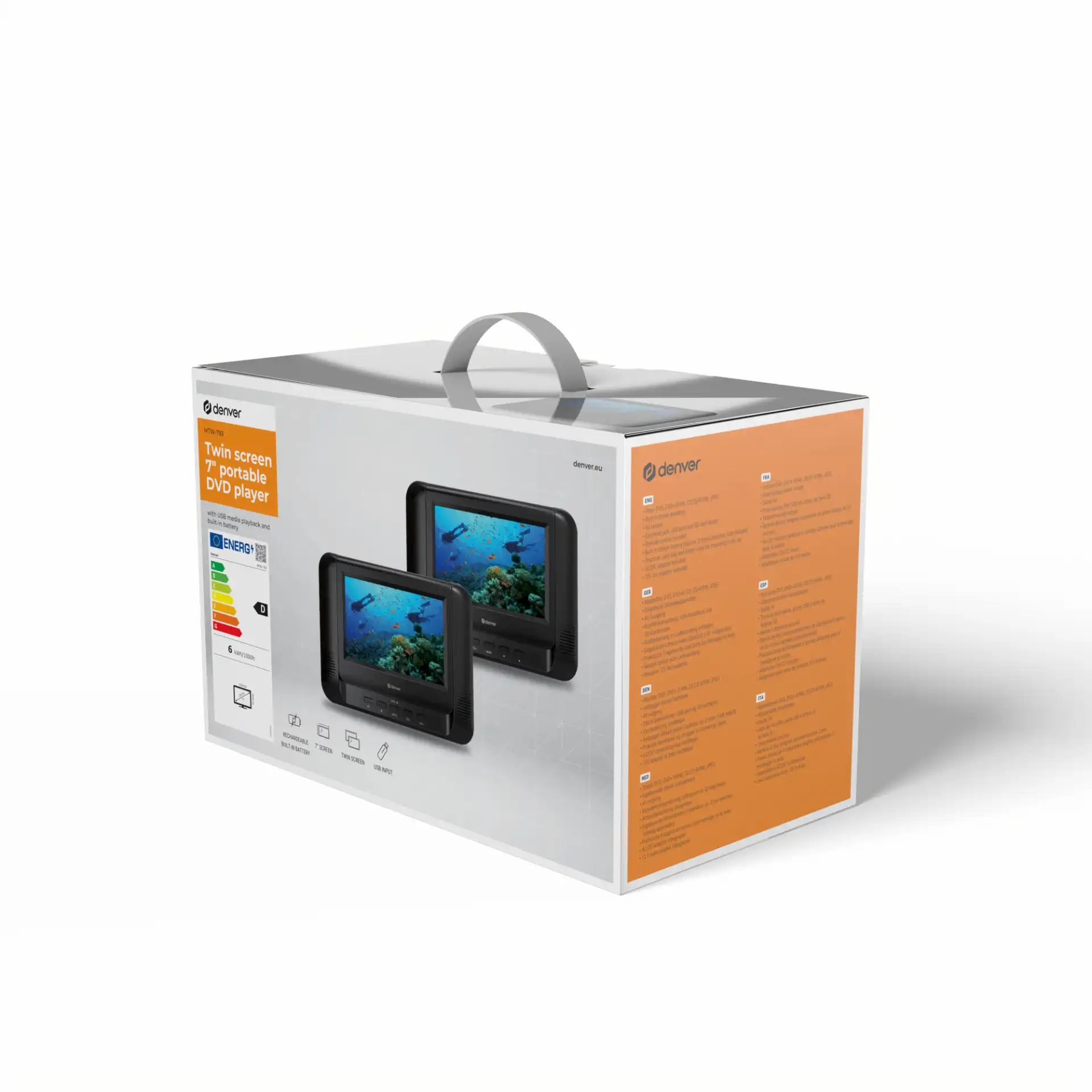Denver MTW-793 Tragbarer DVD-Player