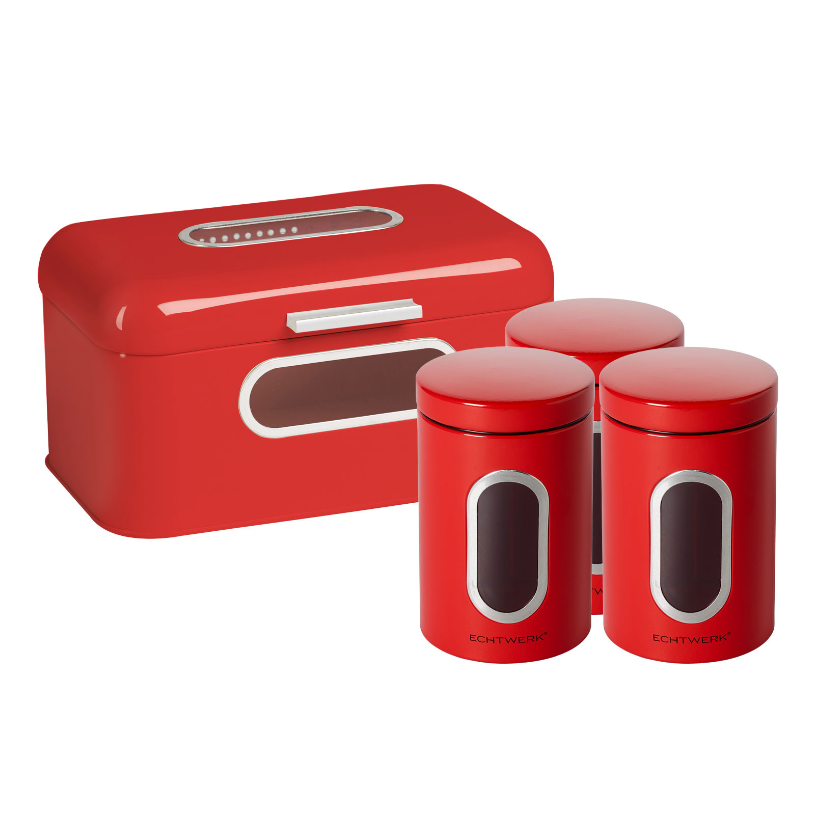 Echtwerk Retro-Brotkasten small inkl Vorratsdosen 3er Set