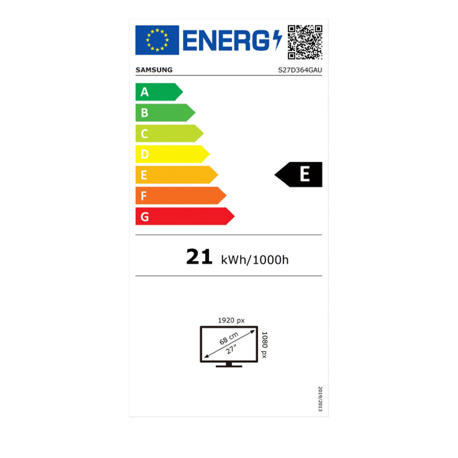 Samsung Monitor Essential Monitor S3 S27D364GAUXEN