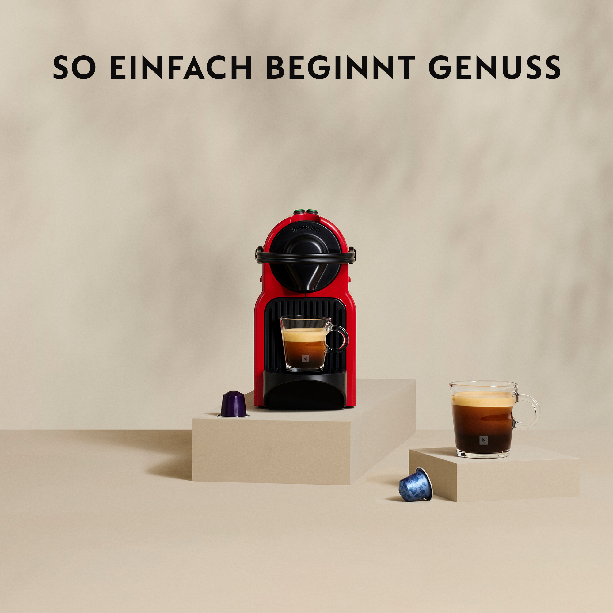 Krups XN 1005 Inissia Nespressoautomat rot