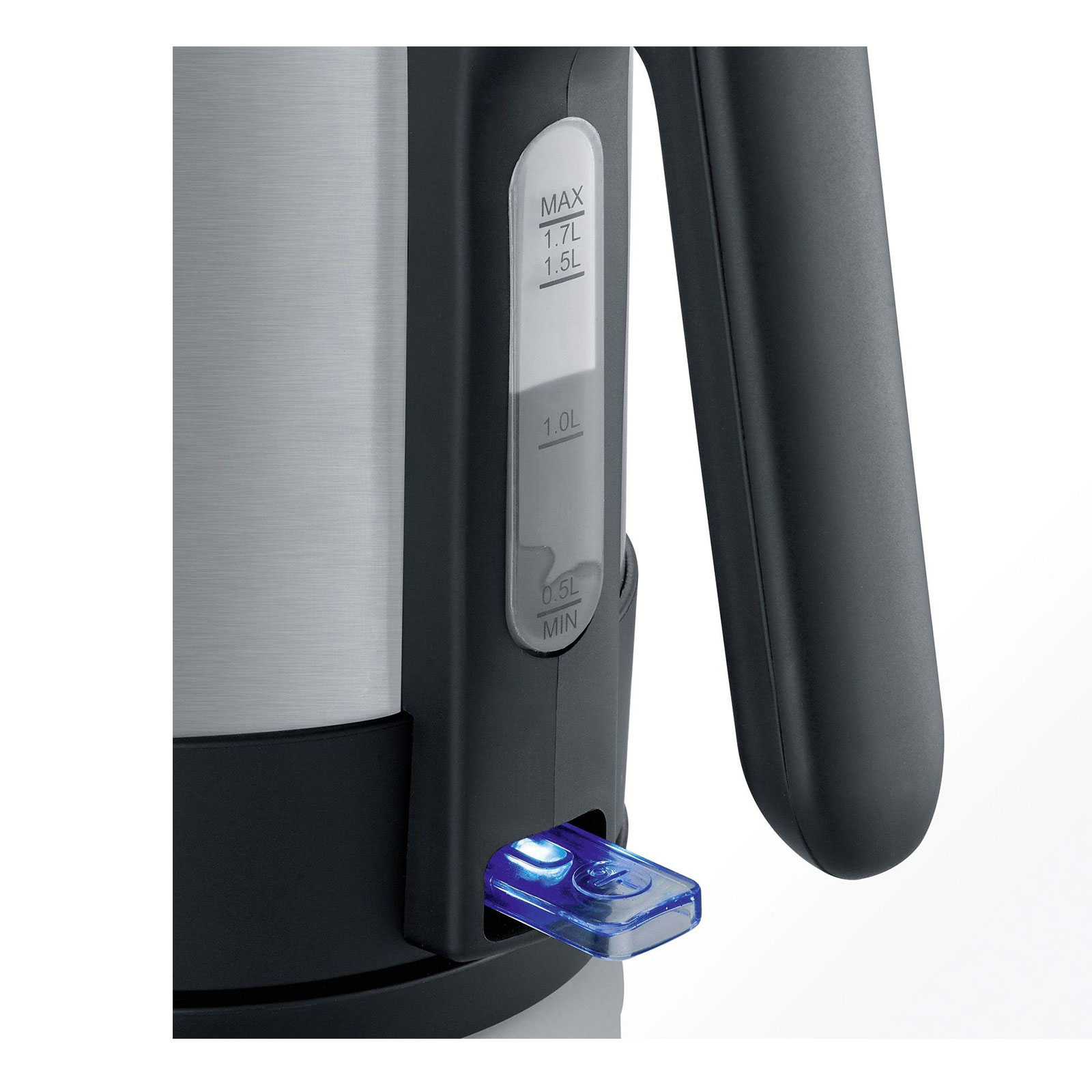 Severin WK 3409 Wasserkocher Edelstahl gebürstet / schwarz