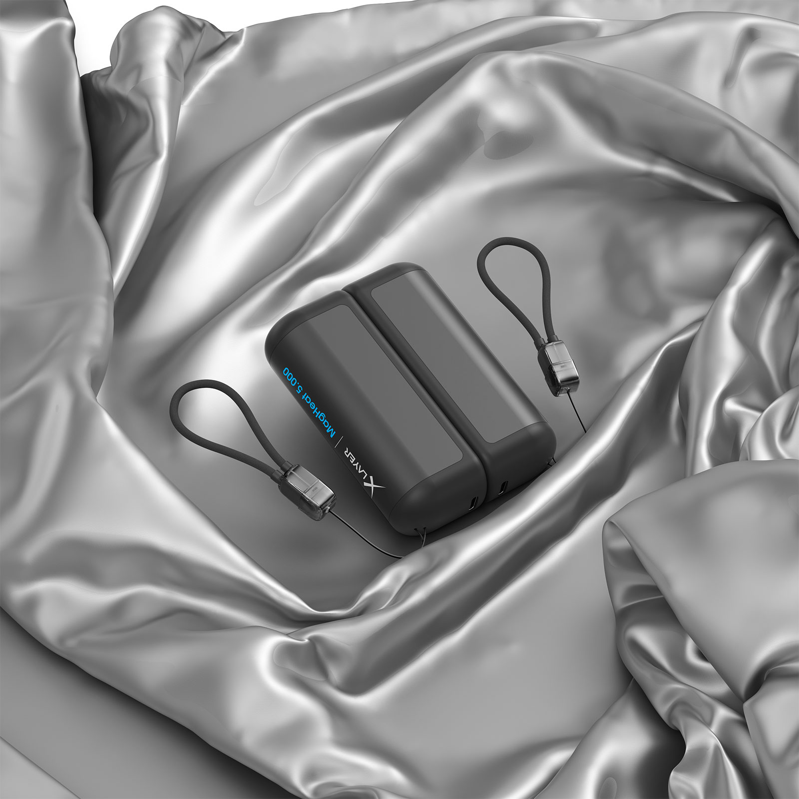 XLayer Powerbank Plus + Handwärmer Duo 2x 5000mAh, Schwarz